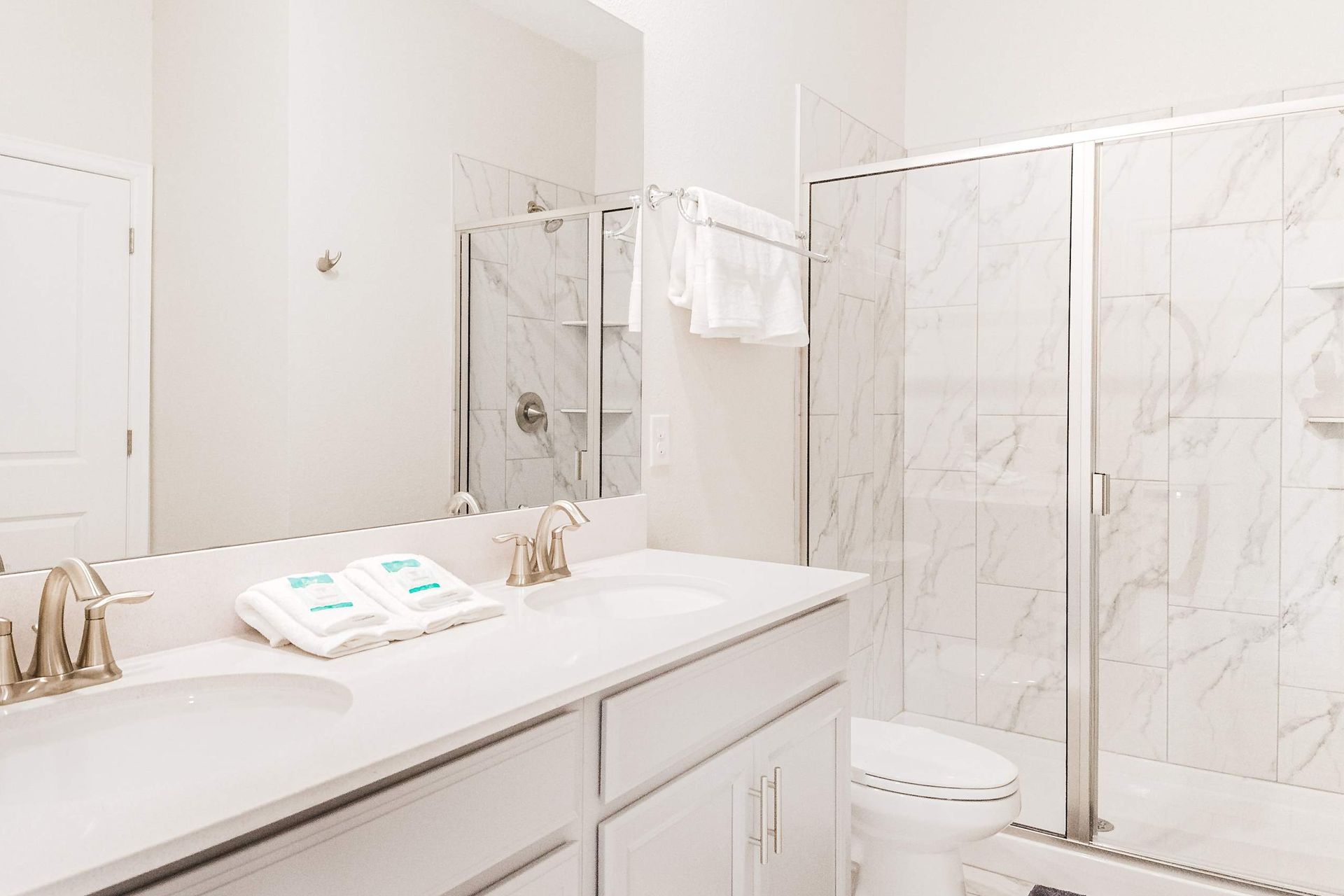 Indulge in the luxury of a full bathroom, complete with modern amenities and elegant finishes.