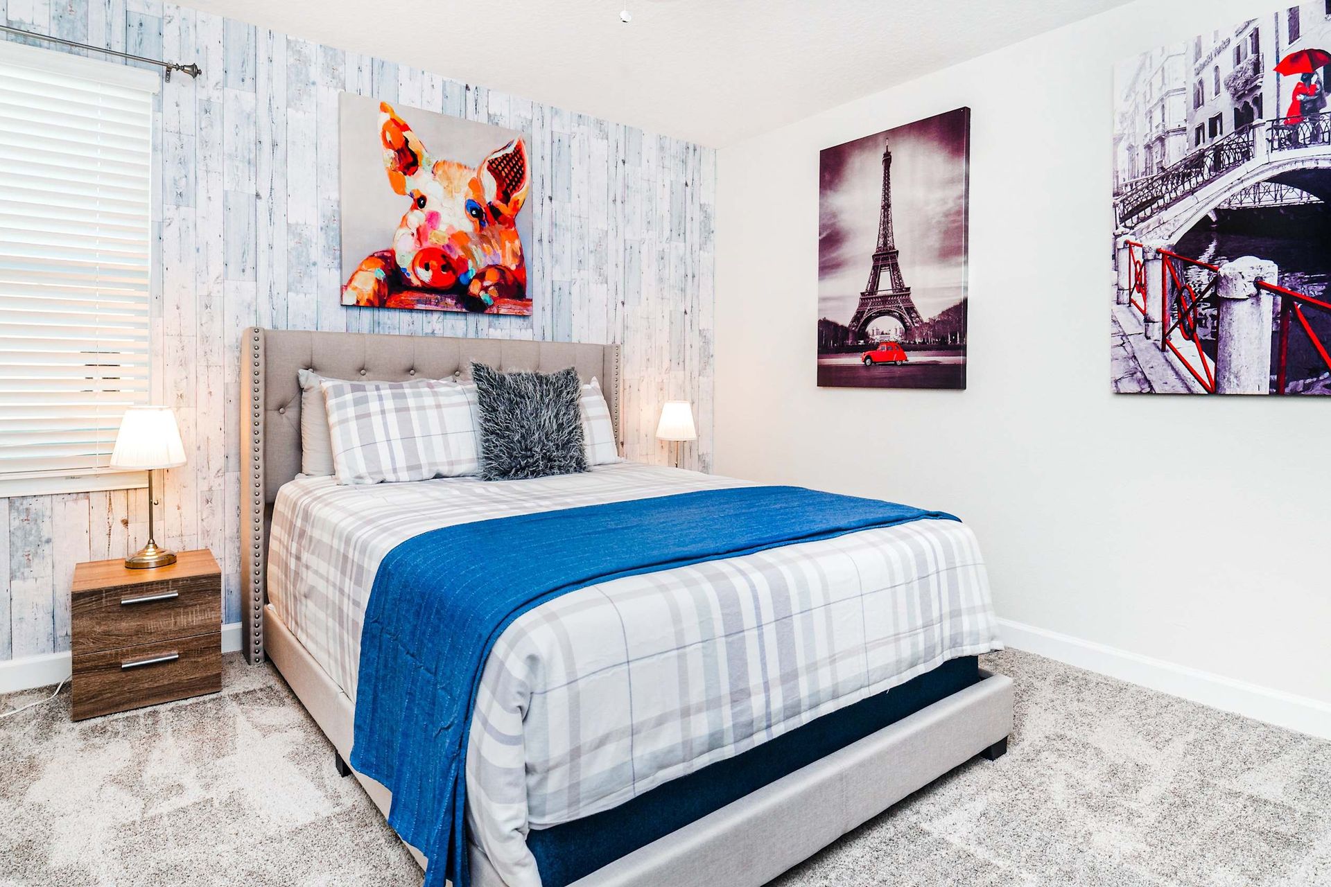 Unwind in a tranquil and supremely comfortable king bedroom, where soothing tones, plush furnishings, and thoughtful design converge to create a serene retreat.