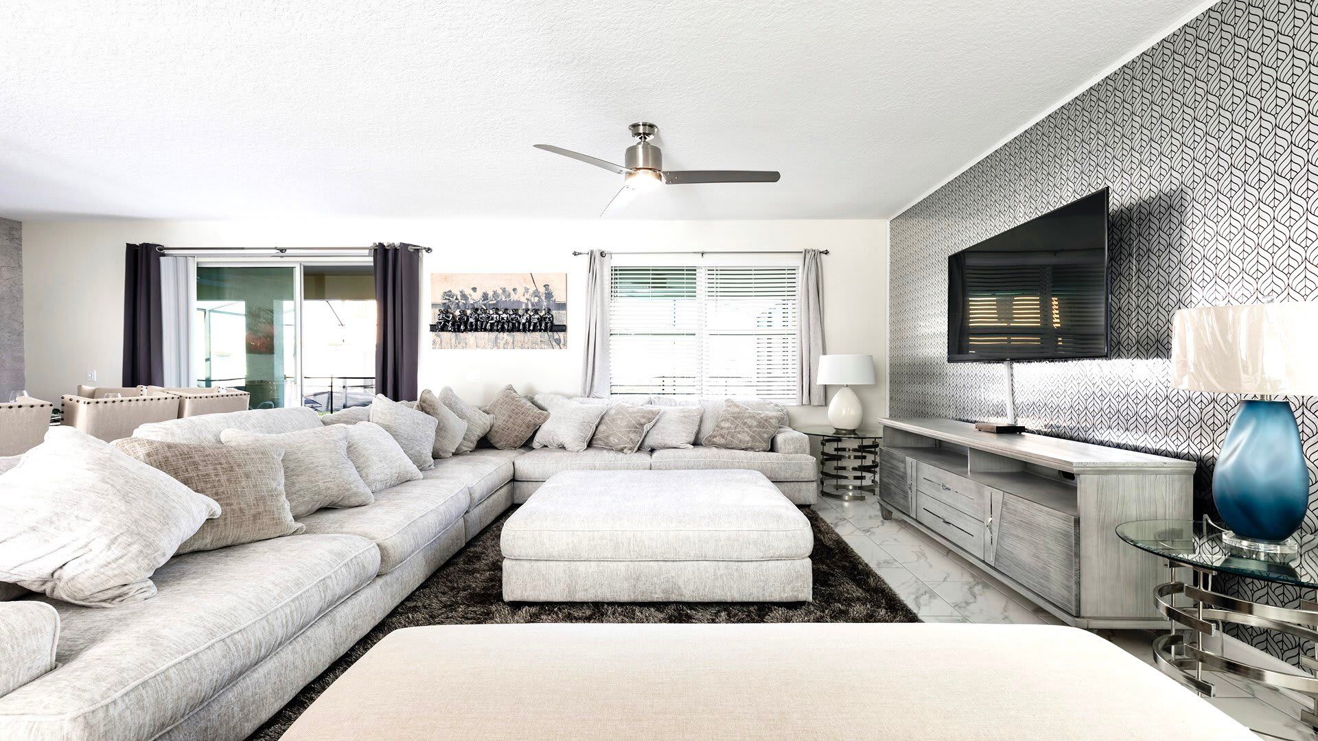 Modern luxe retreat with plush seating, sleek décor, and plenty of natural light.