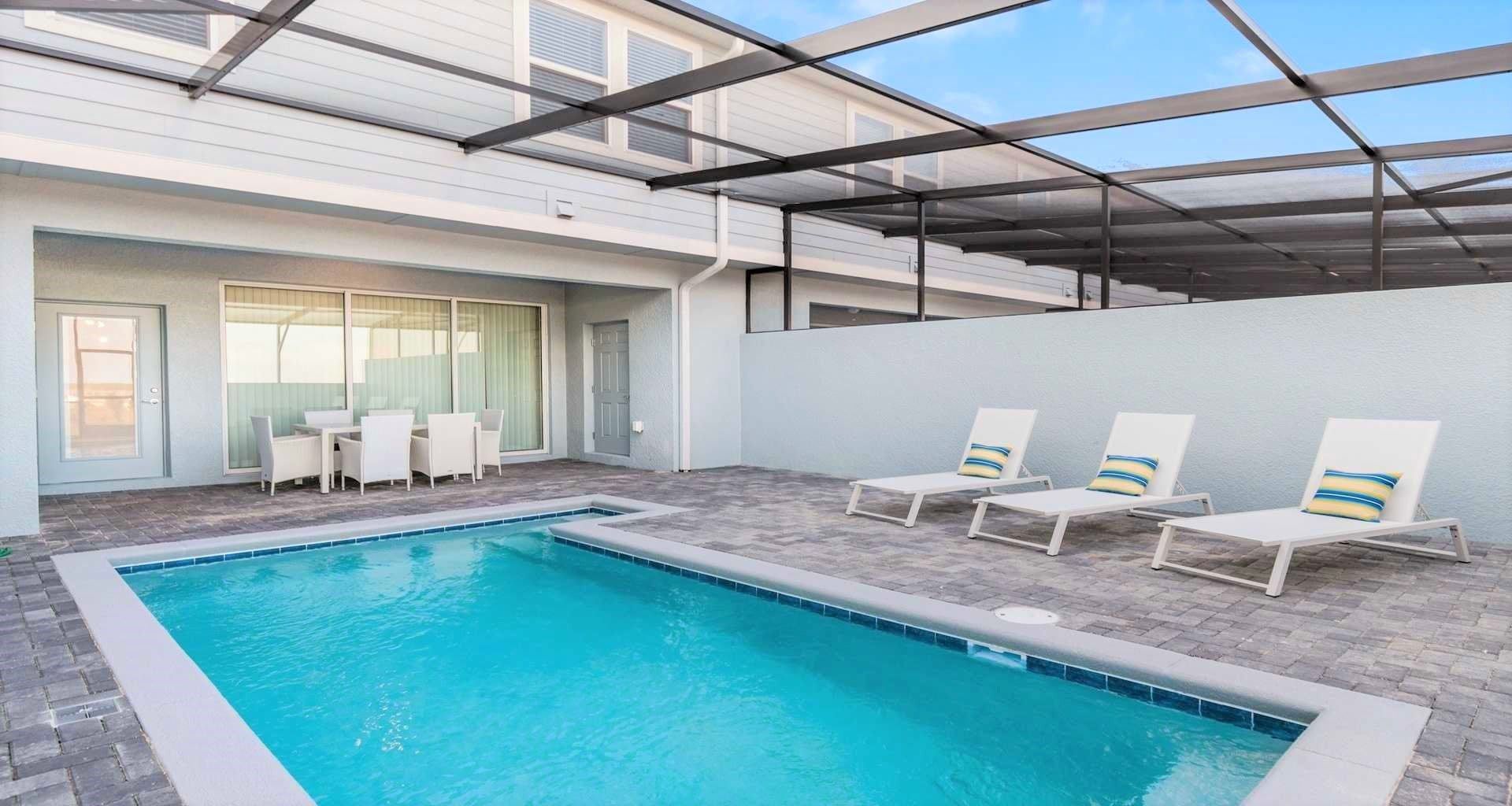 Indulge in leisure and relaxation by your private pool, creating memorable moments with friends and family.