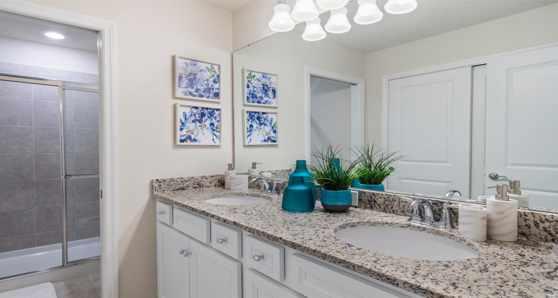 Complete bathroom equipped with all essential fixtures, offering a comprehensive space for personal hygiene.