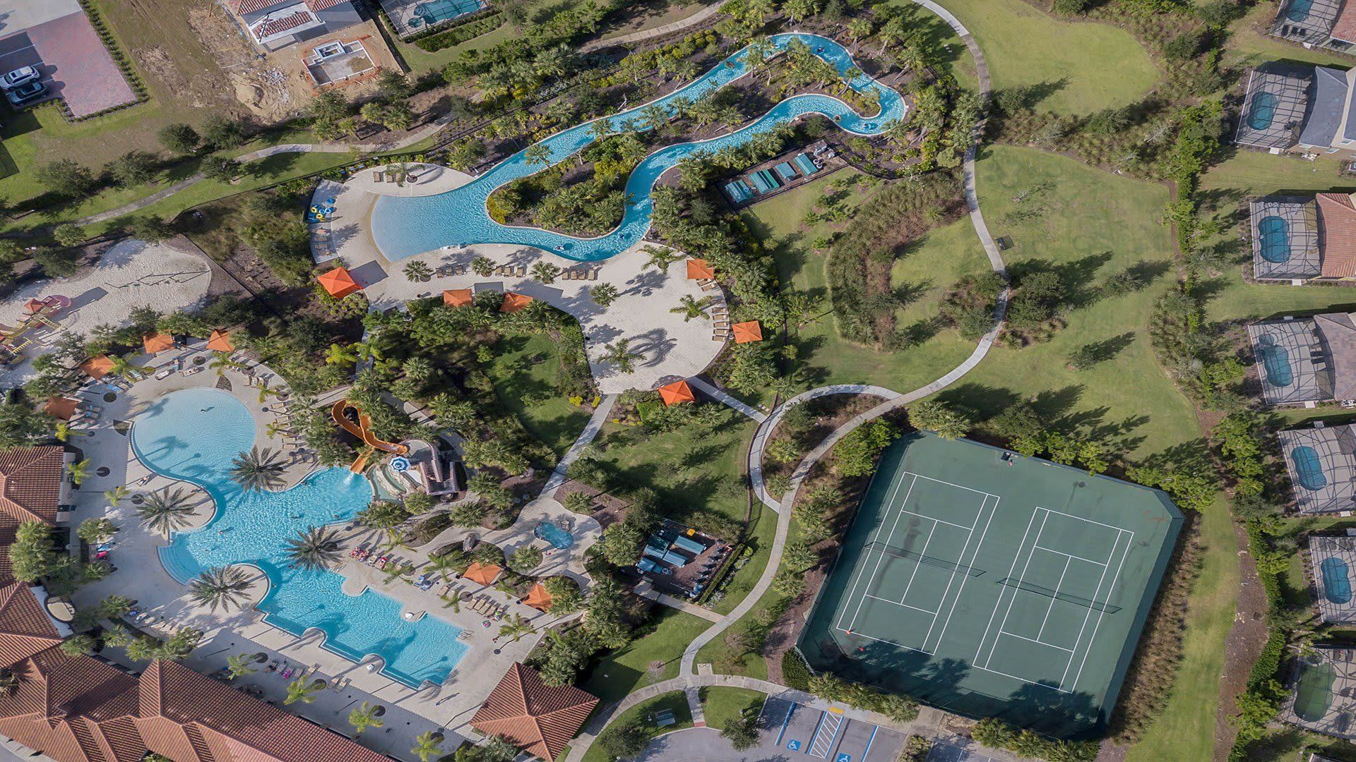 Resort Overview -A sweeping panorama of the resort, showcasing its diverse amenities, lush landscapes, and captivating features for a truly immersive experience
