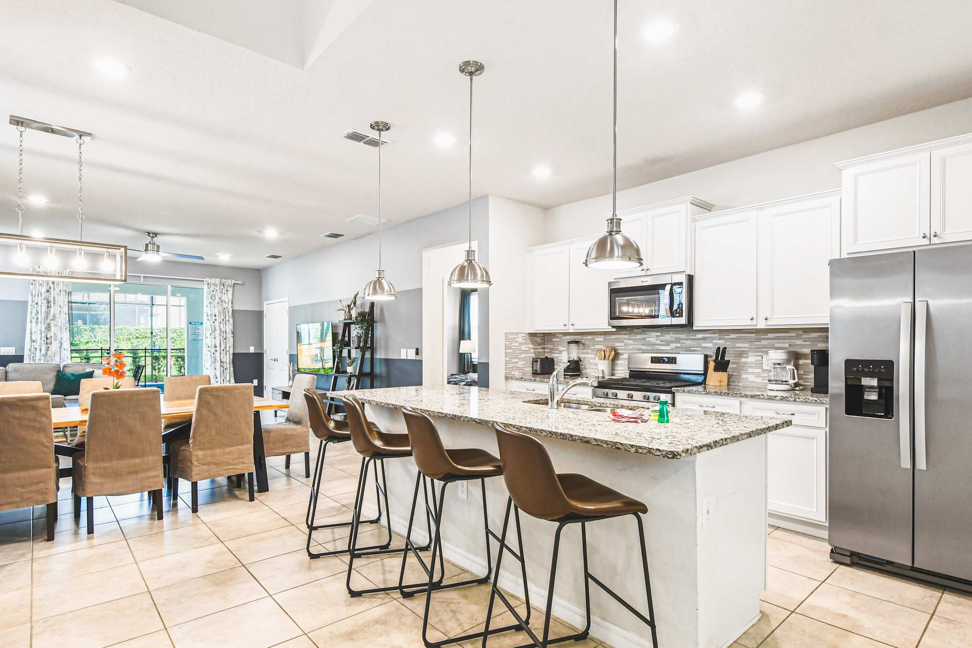 Elegant, spacious kitchen with modern amenities and a stylish breakfast bar—ideal for entertaining and everyday living.