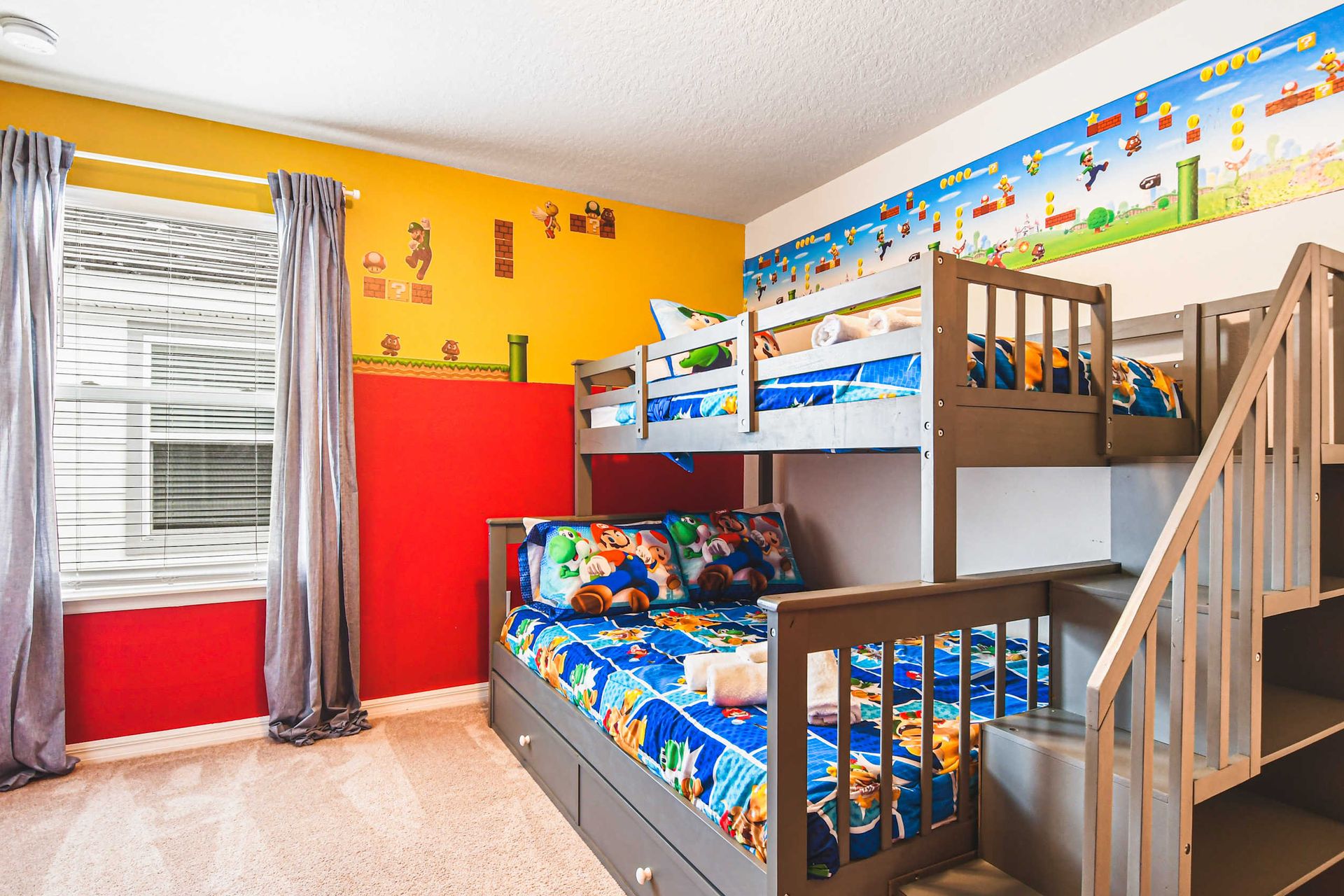 Colorful, fun kids' room designed for adventure and dreams!