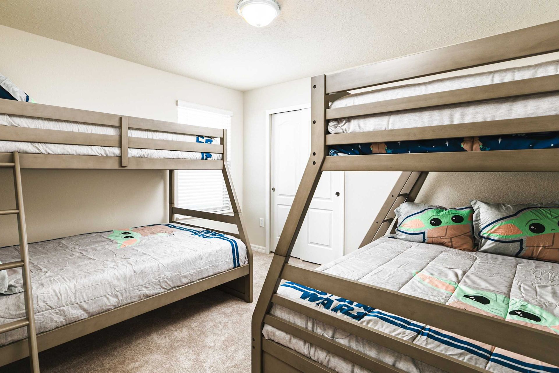Two comfortable bunk beds. Perfect place for big group