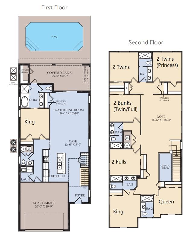 2D Floor Plan for your guide.