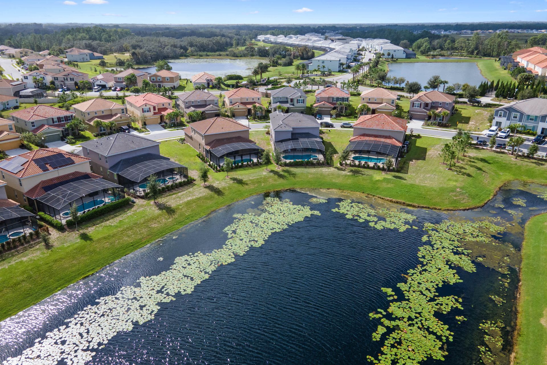 Lakefront escape with private pool, peaceful views, and family comfort nearby
