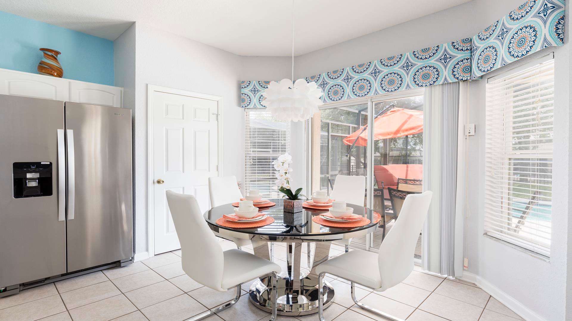 A breakfast bar for coffee catch-ups.