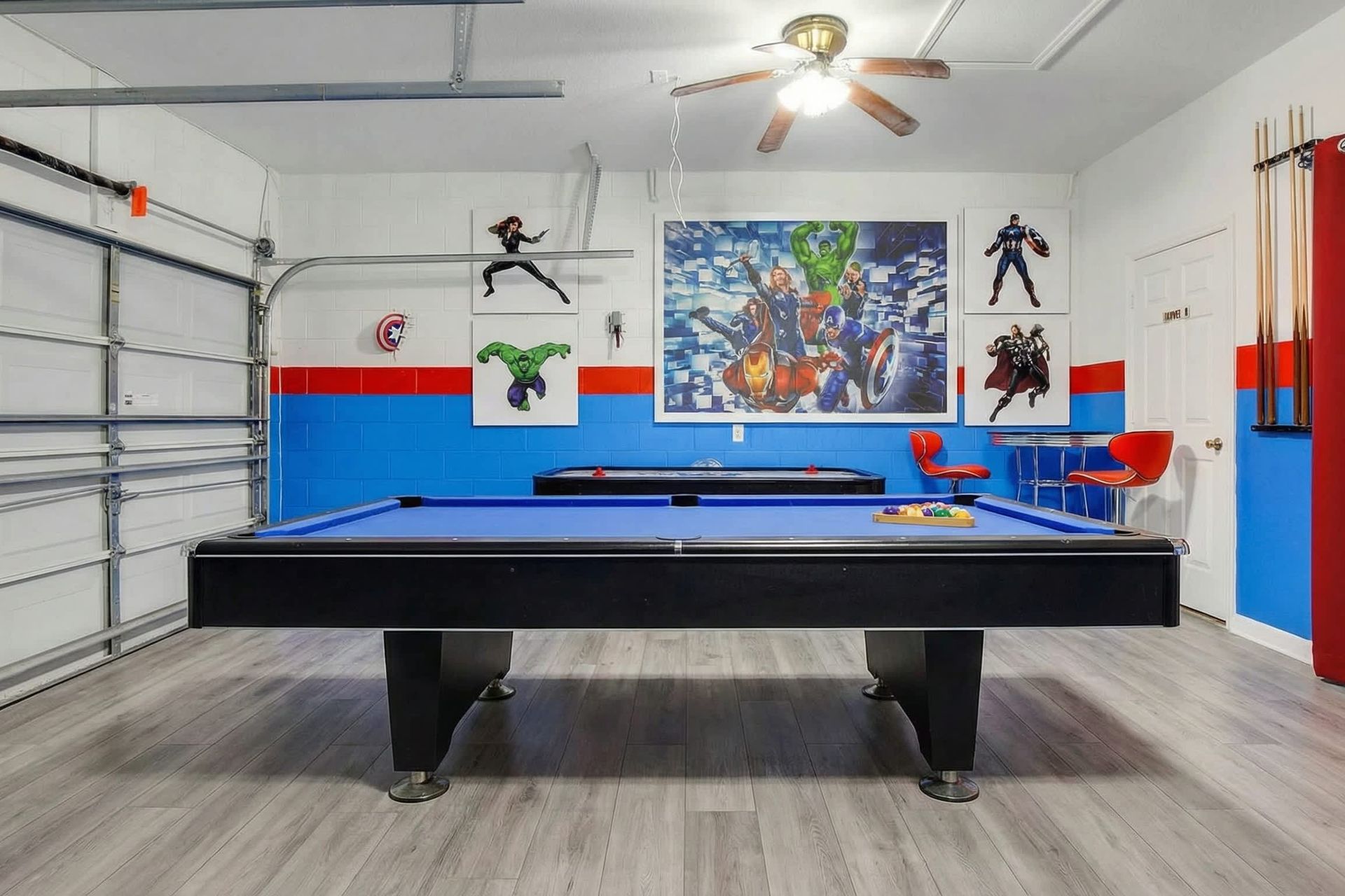 Step into our game room for a fun and exciting experience, offering you a variety of games and entertainment options.