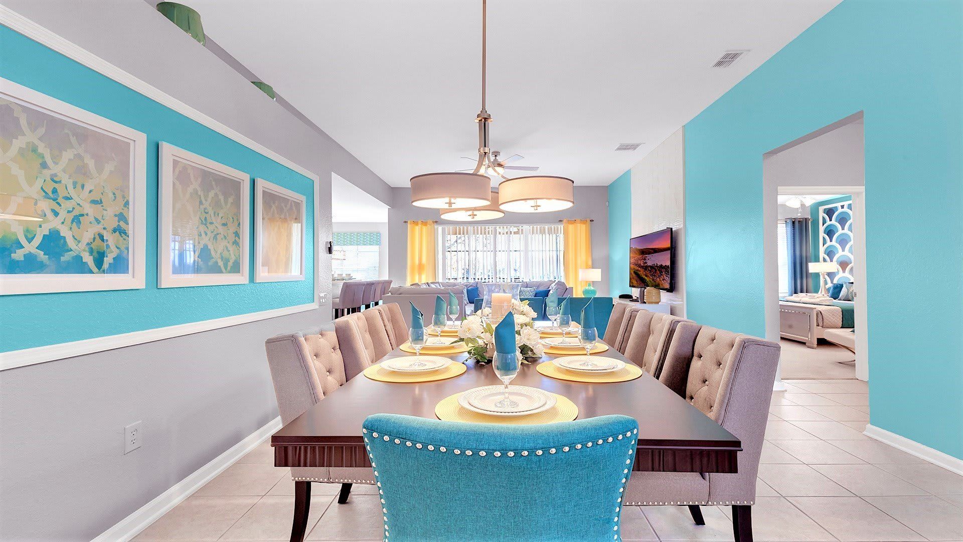 Dine in elegance and comfort in our spacious dining room, offering you the perfect setting for enjoying meals and creating memorable moments during your stay.