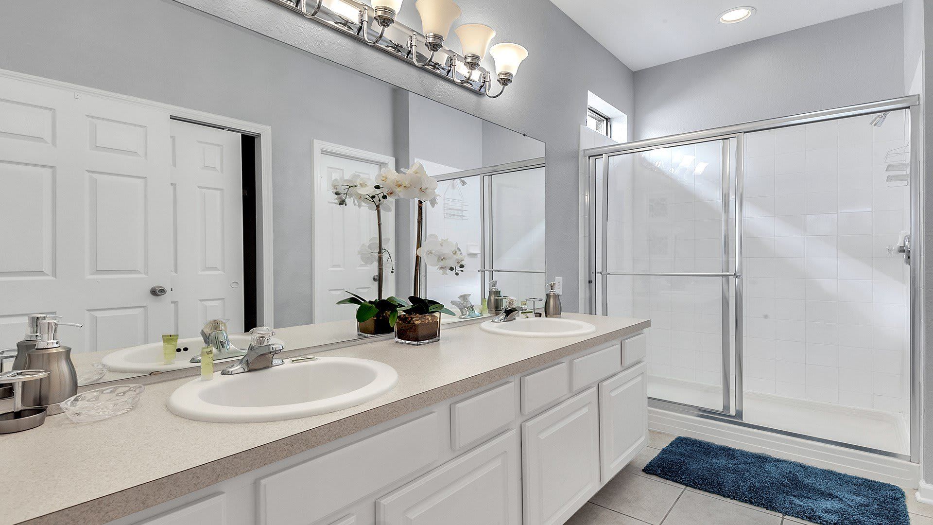 Relax and unwind in our stylish bathroom, providing you with a tranquil retreat during your time here.