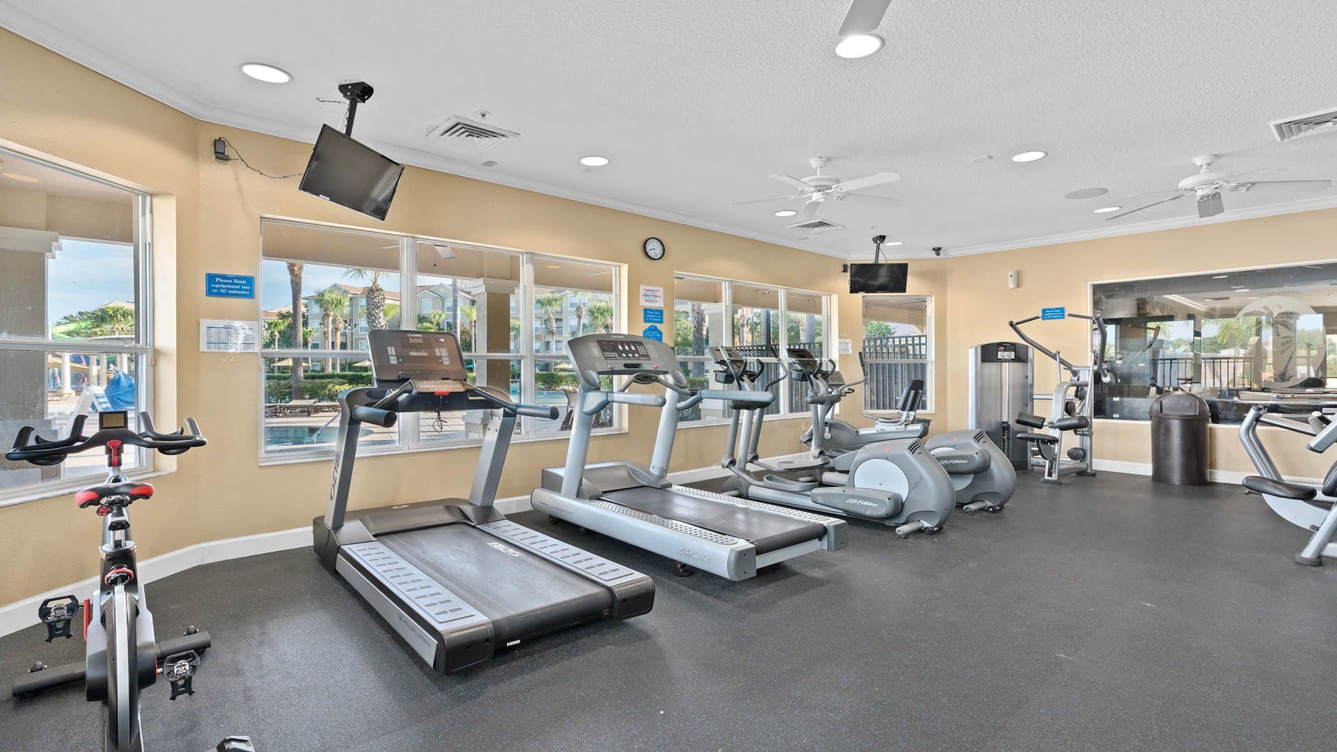 Resort Amenities - Stay active and energized during your stay with access to the resort state-of-the-art gym, offering everything you need for a fulfilling workout experience.