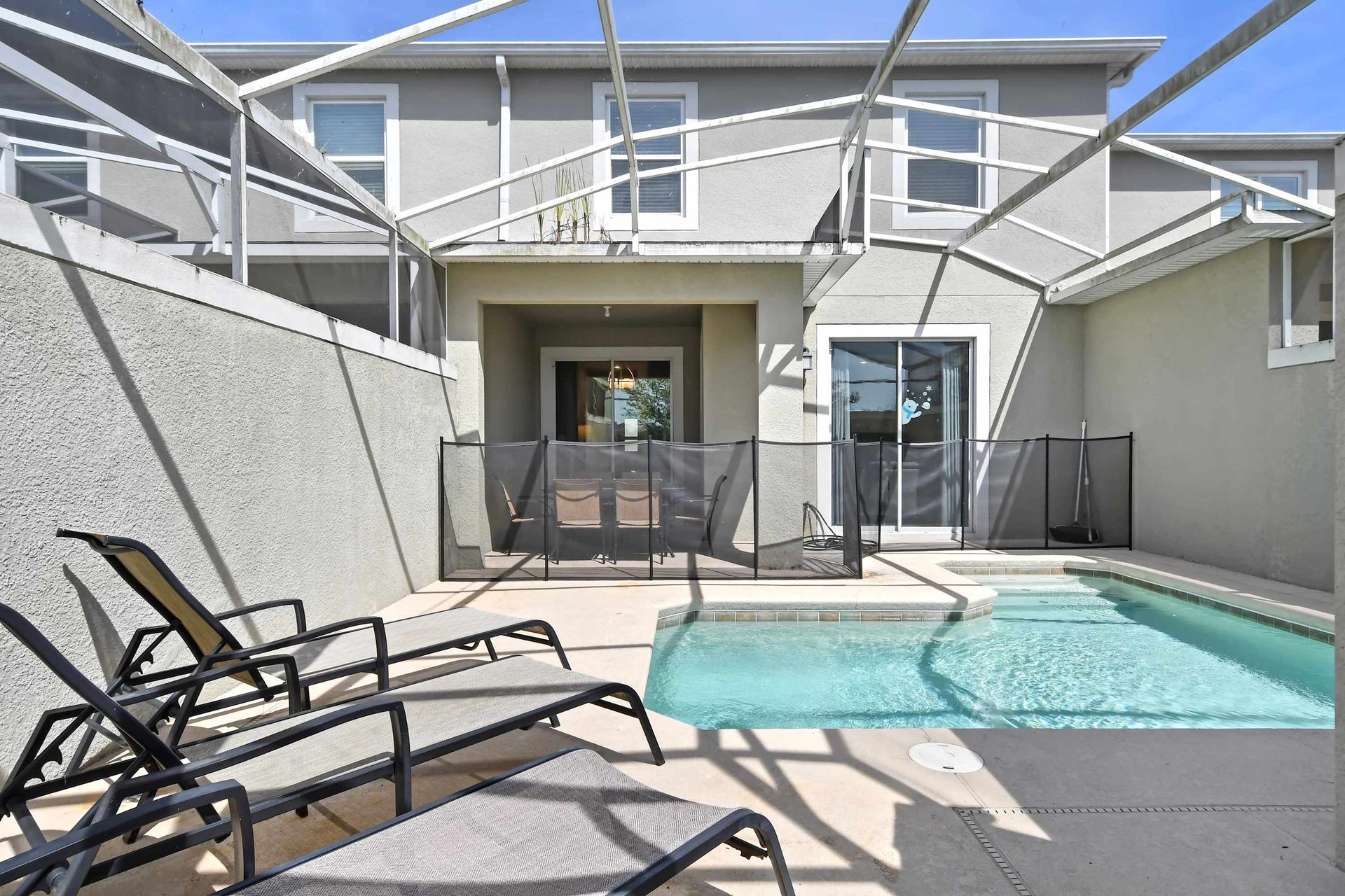 Relax by the poolside and soak up the sun in our beautiful pool, offering you a peaceful escape during your stay.