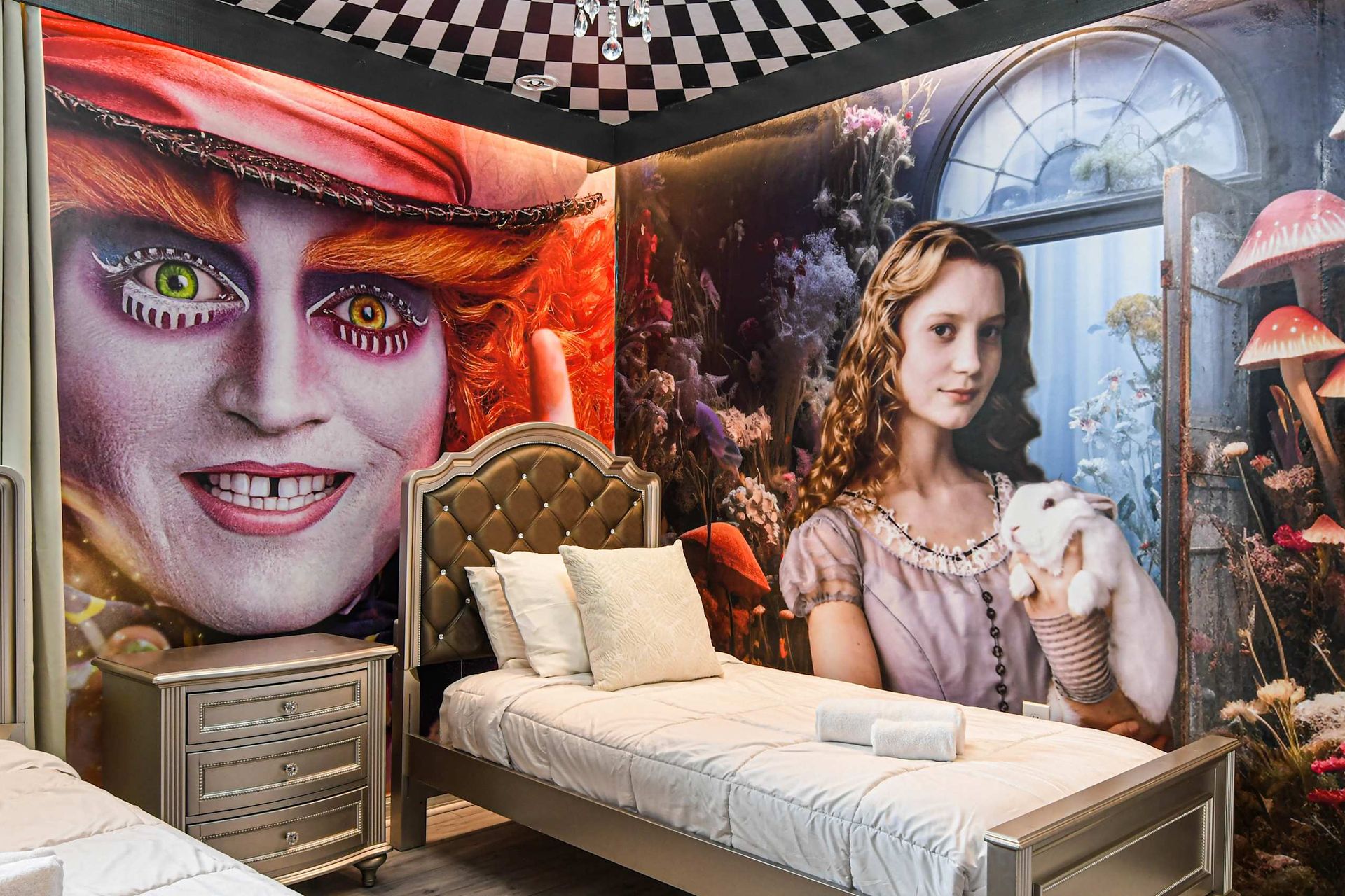 Step into Wonderland with this enchanting themed room!