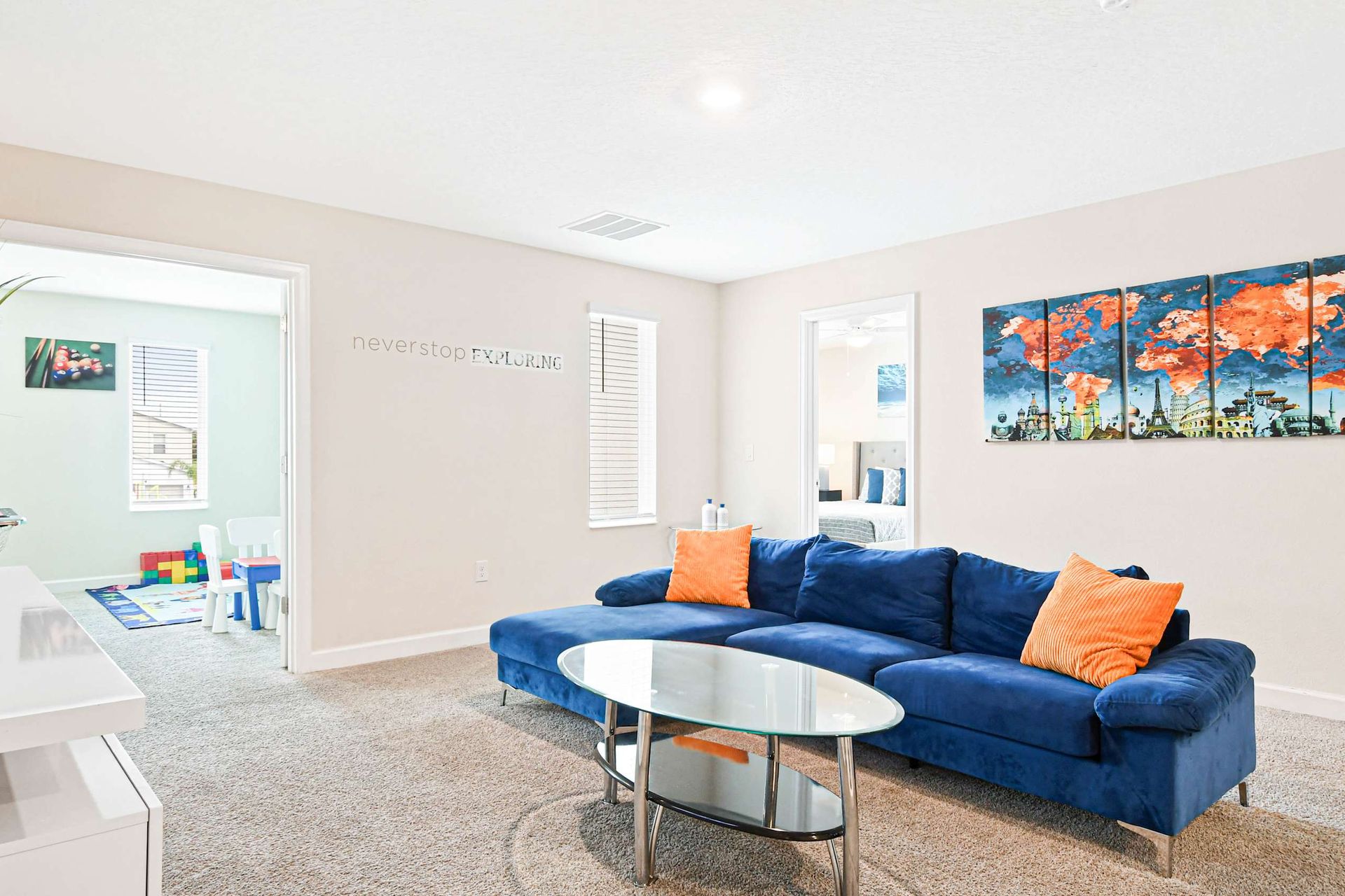 Unwind in style! This vibrant lounge area is perfect for relaxation and inspiring adventures!