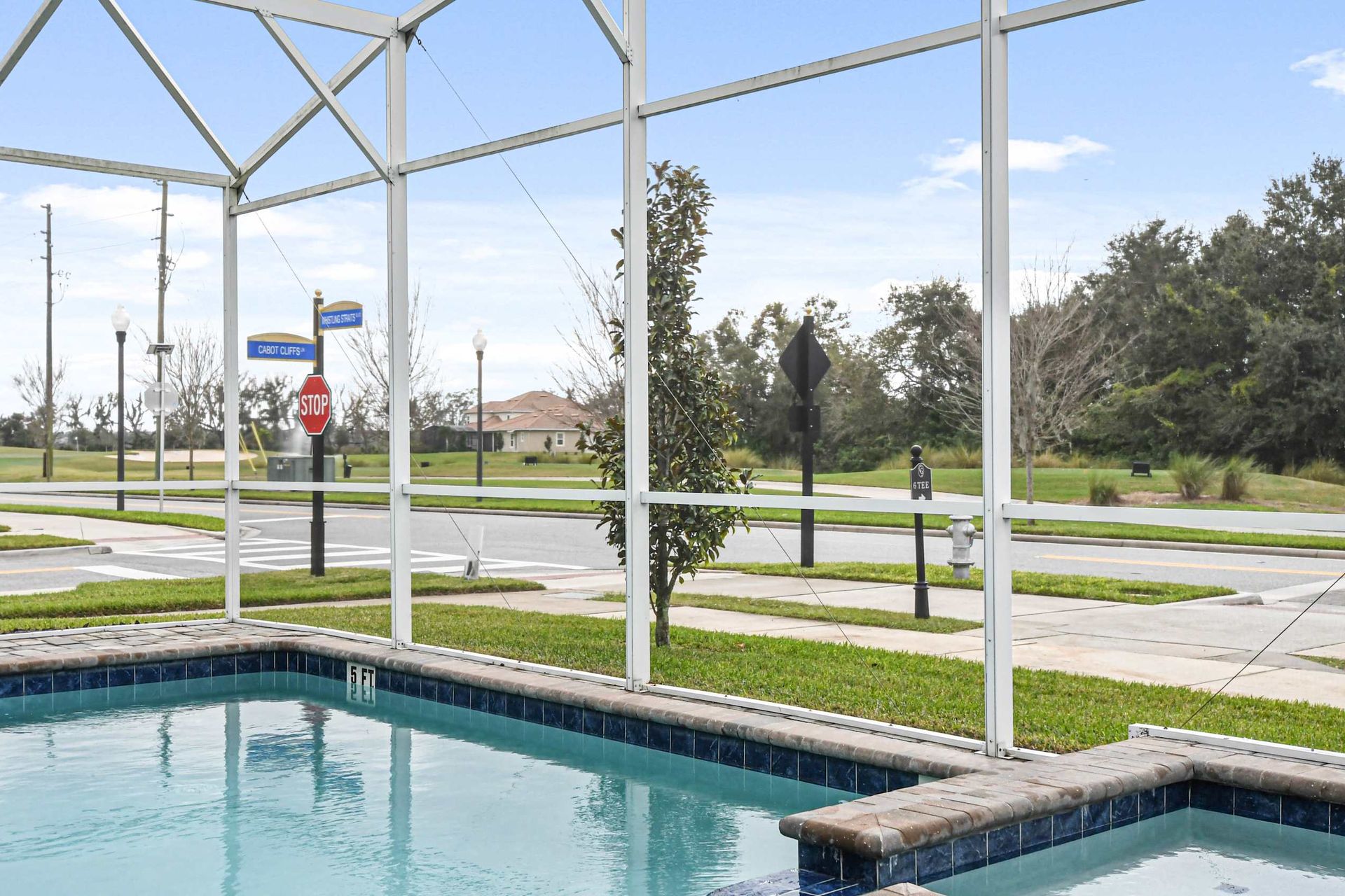 Swim laps in the morning or float lazily in the afternoon with this private pool.