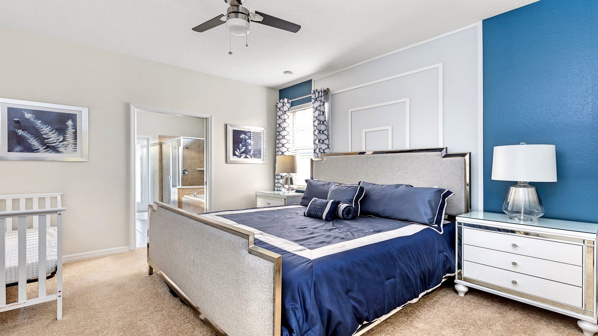 A spacious king bedroom, offering a retreat.