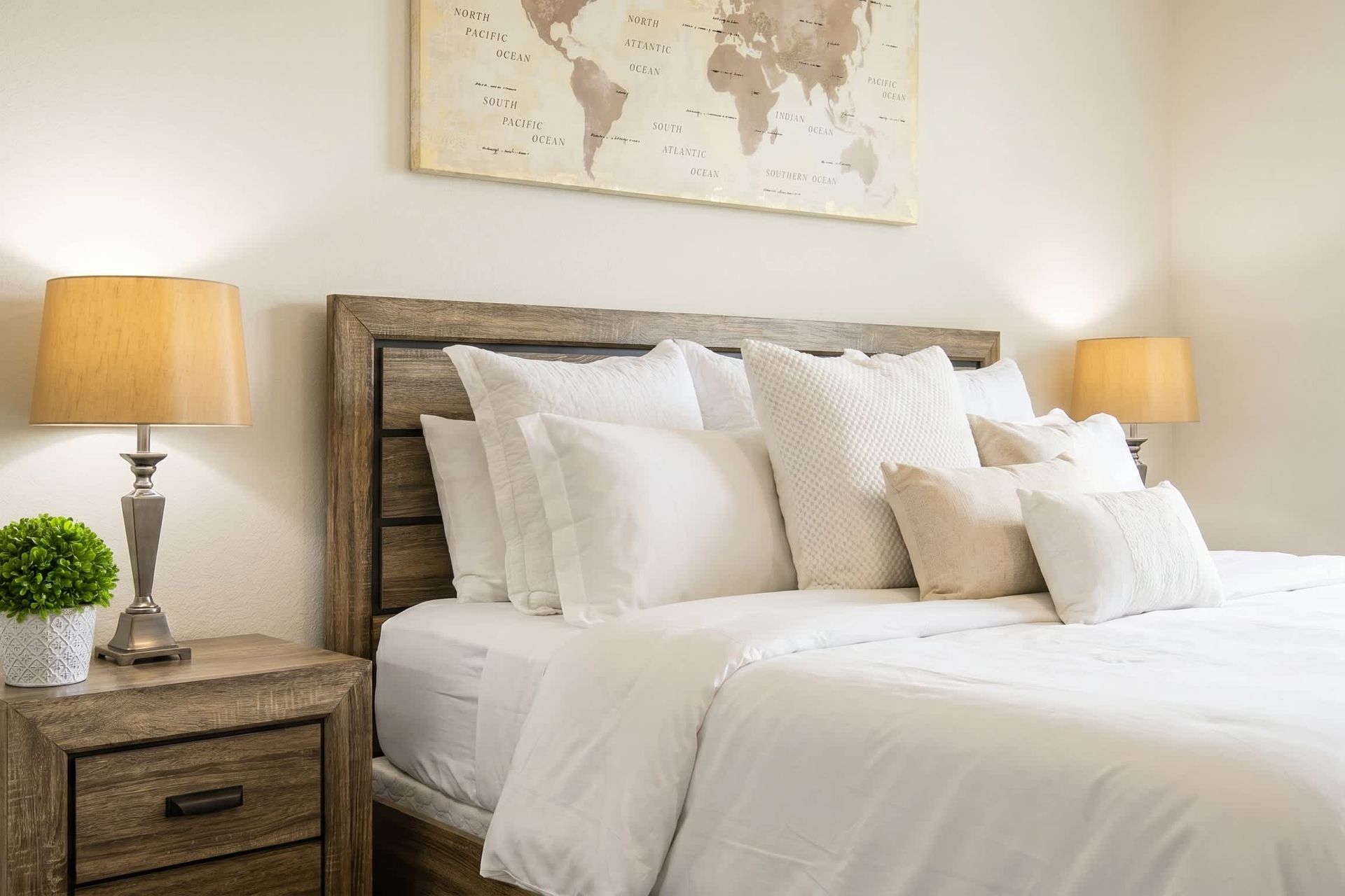 Relax and rejuvenate in our inviting bedroom, providing you with a comfortable retreat after a day of adventure.