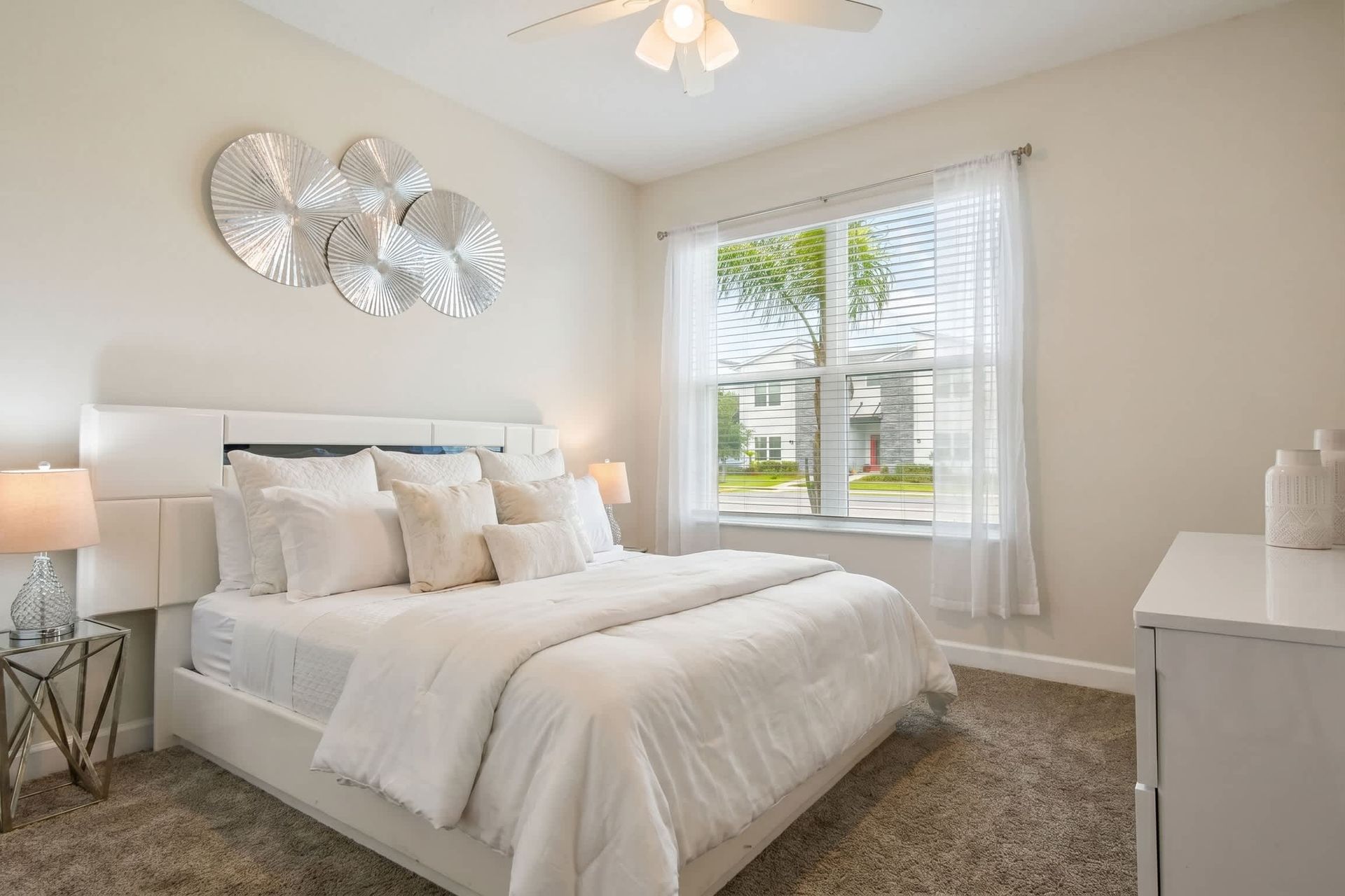 Enjoy a blissful night's sleep in our plush bedroom, designed for your utmost comfort.