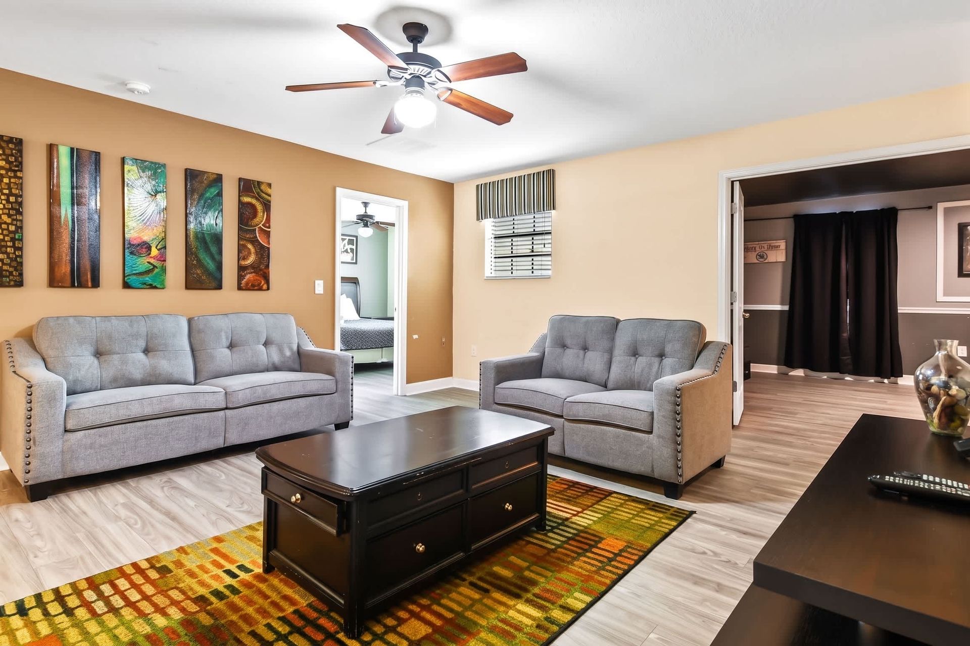 Family area living room designed for comfort and togetherness