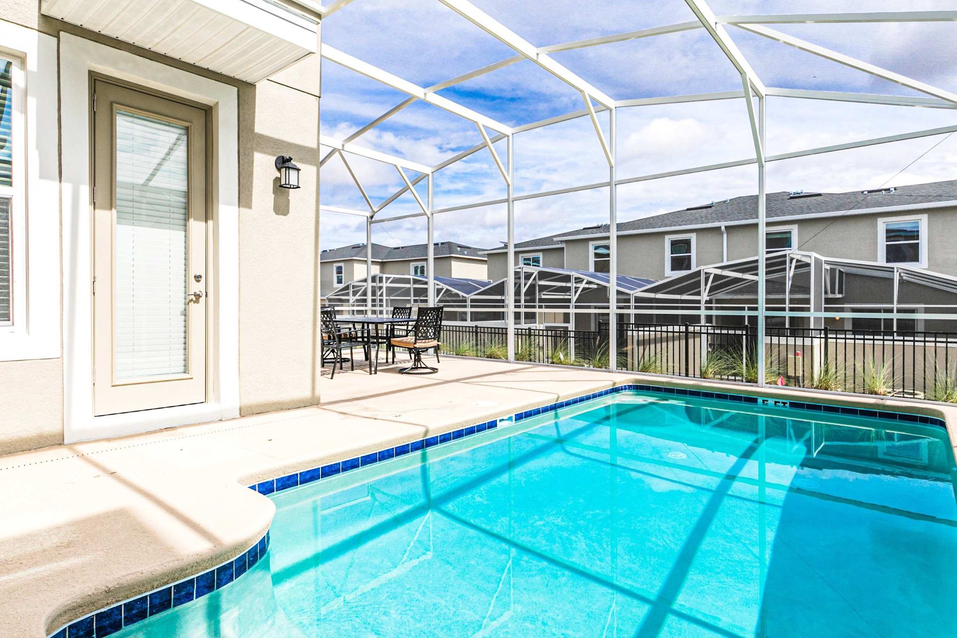 Enjoy a refreshing swim in our sparkling pool, providing you with a relaxing oasis.