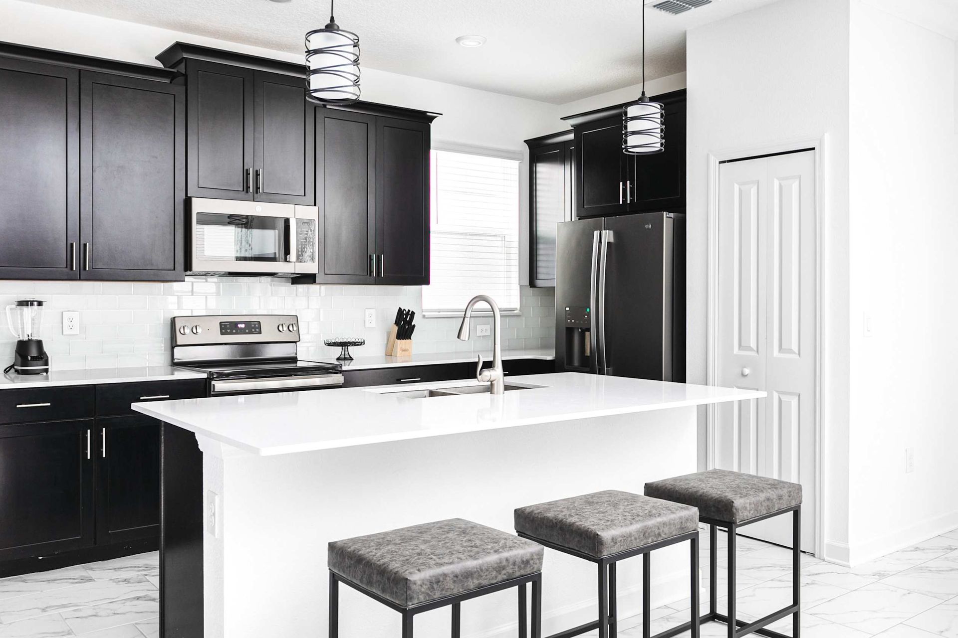 Unleash your inner chef in our modern kitchen, complete with top-of-the-line appliances for your convenience.