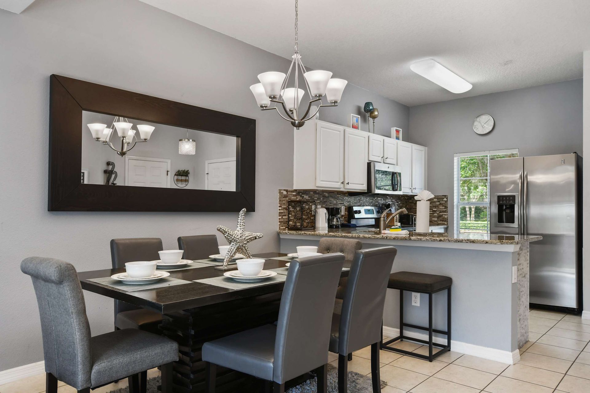 Dine in elegance and comfort in our spacious dining area, offering you the perfect setting for enjoying meals and creating memorable moments during your stay.