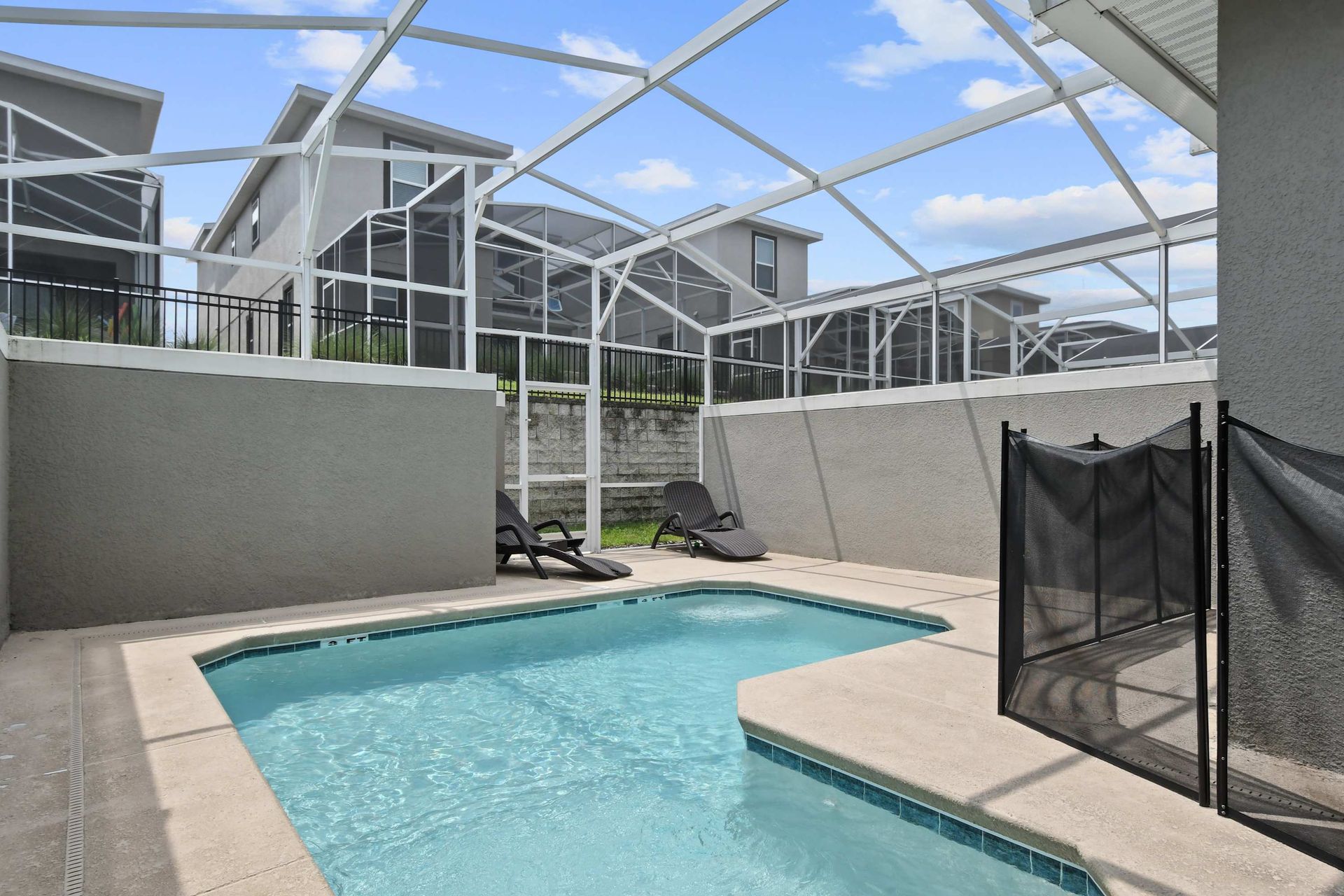 Private Screened-In Pool w/ Lounge Chairs for Ultimate Relaxation!