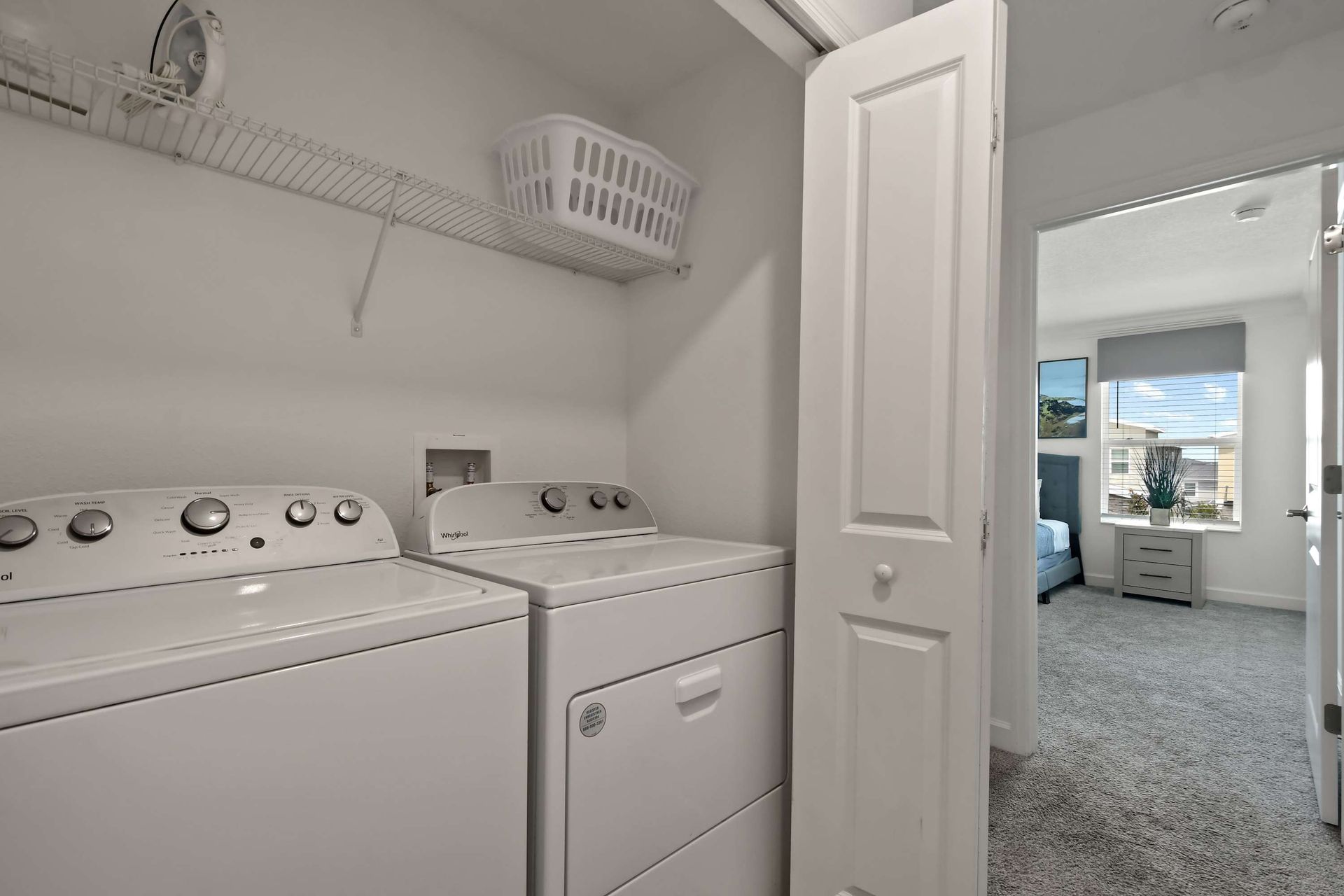 Convenient In-Unit Laundry with Washer, Dryer & Storage Space!