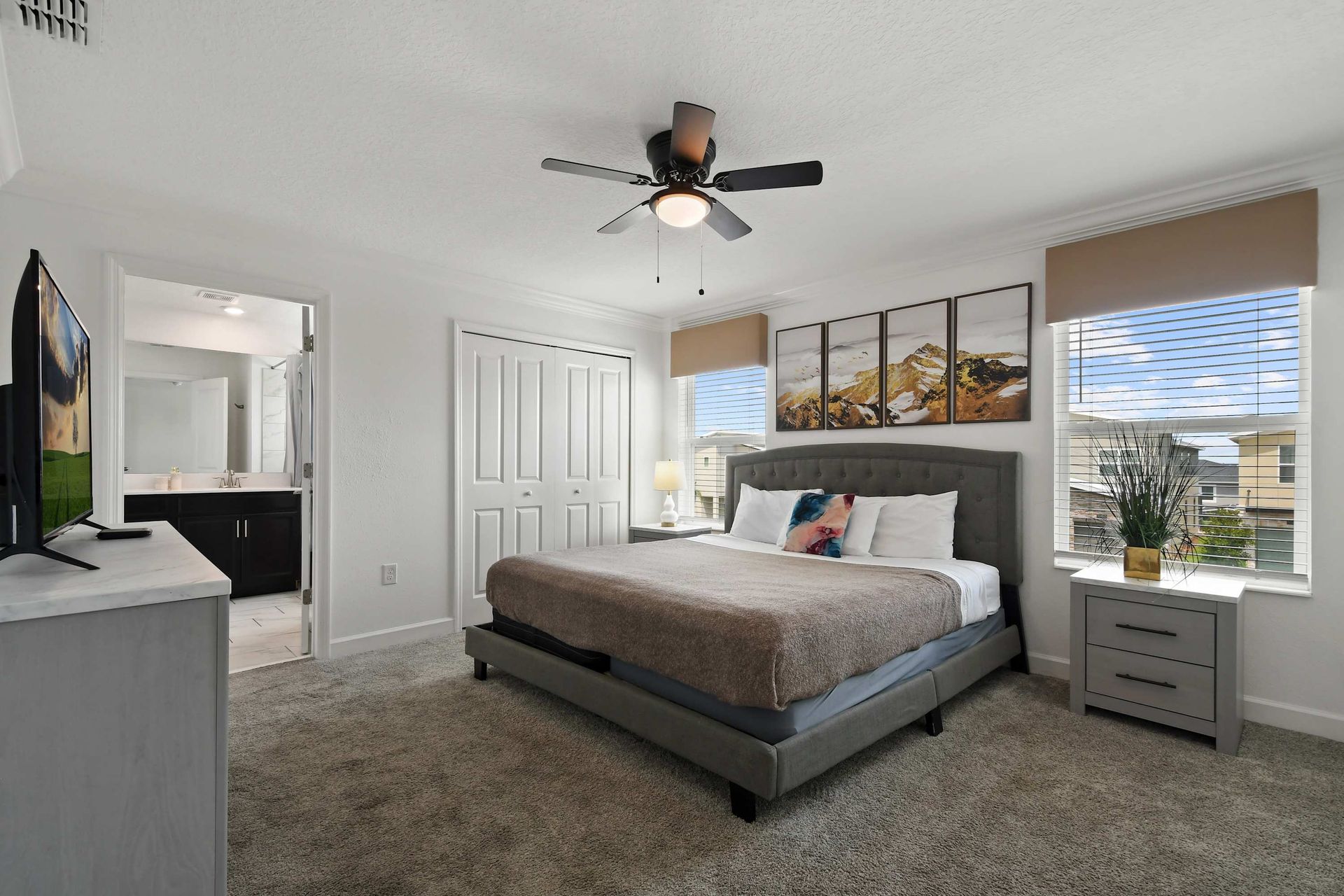 Spacious Master Suite w/ King Bed, En-Suite & Smart TV Comfort!