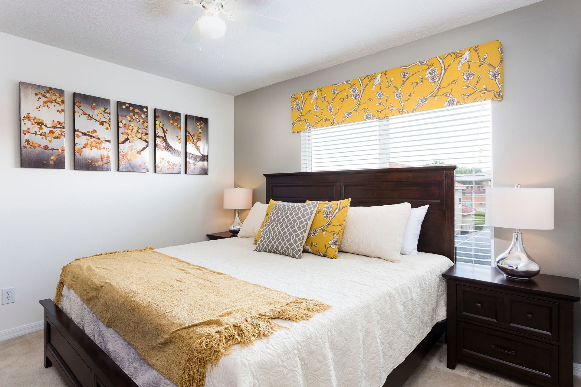 Luxurious comfort with a queen-sized bed, ensuring a restful and spacious sleeping experience.