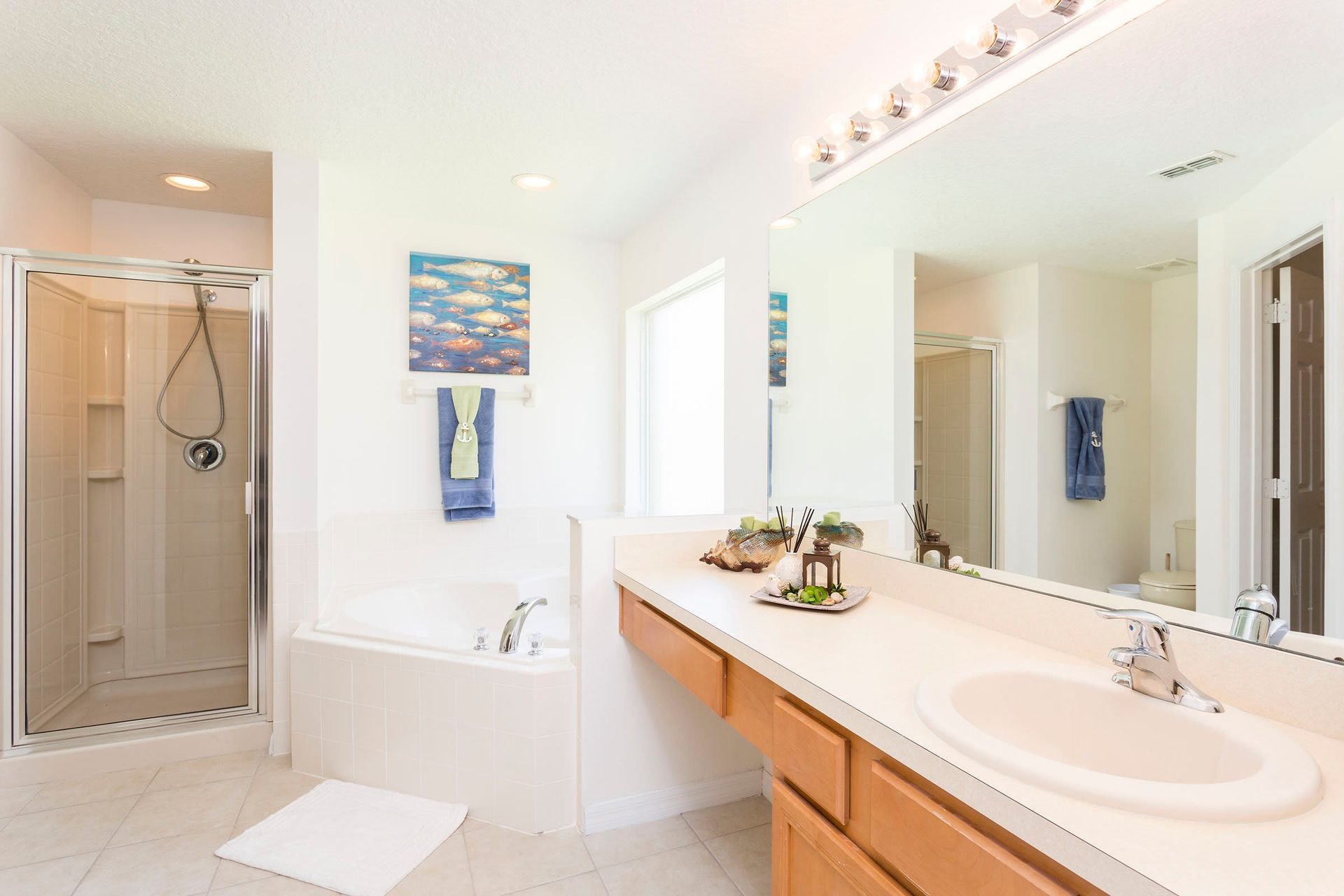 Impeccably clean, providing a spotless and pristine environment for personal care