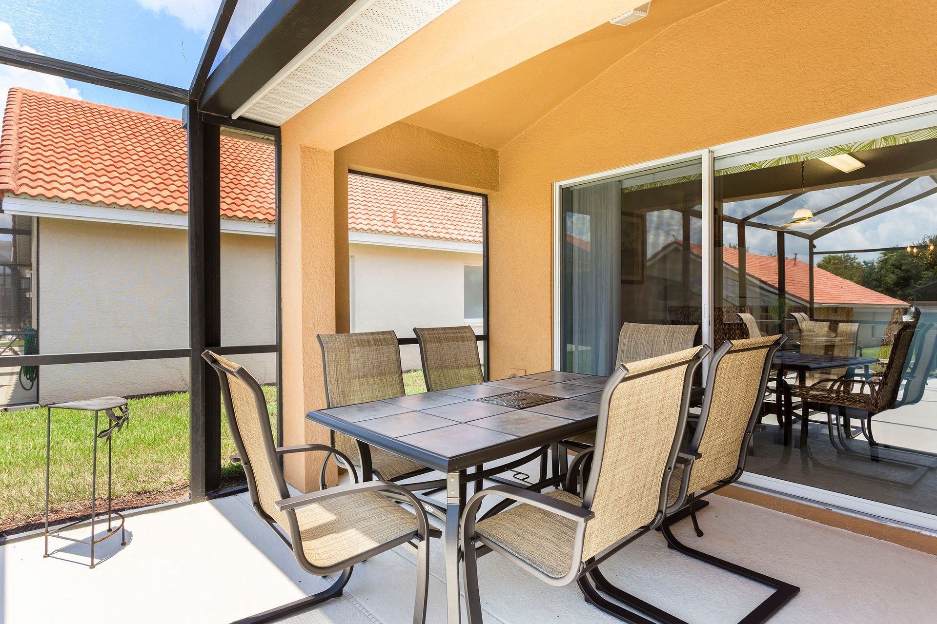 Poolside Seating: Enjoy outdoor comfort with seating by the pool, offering a relaxed and inviting space