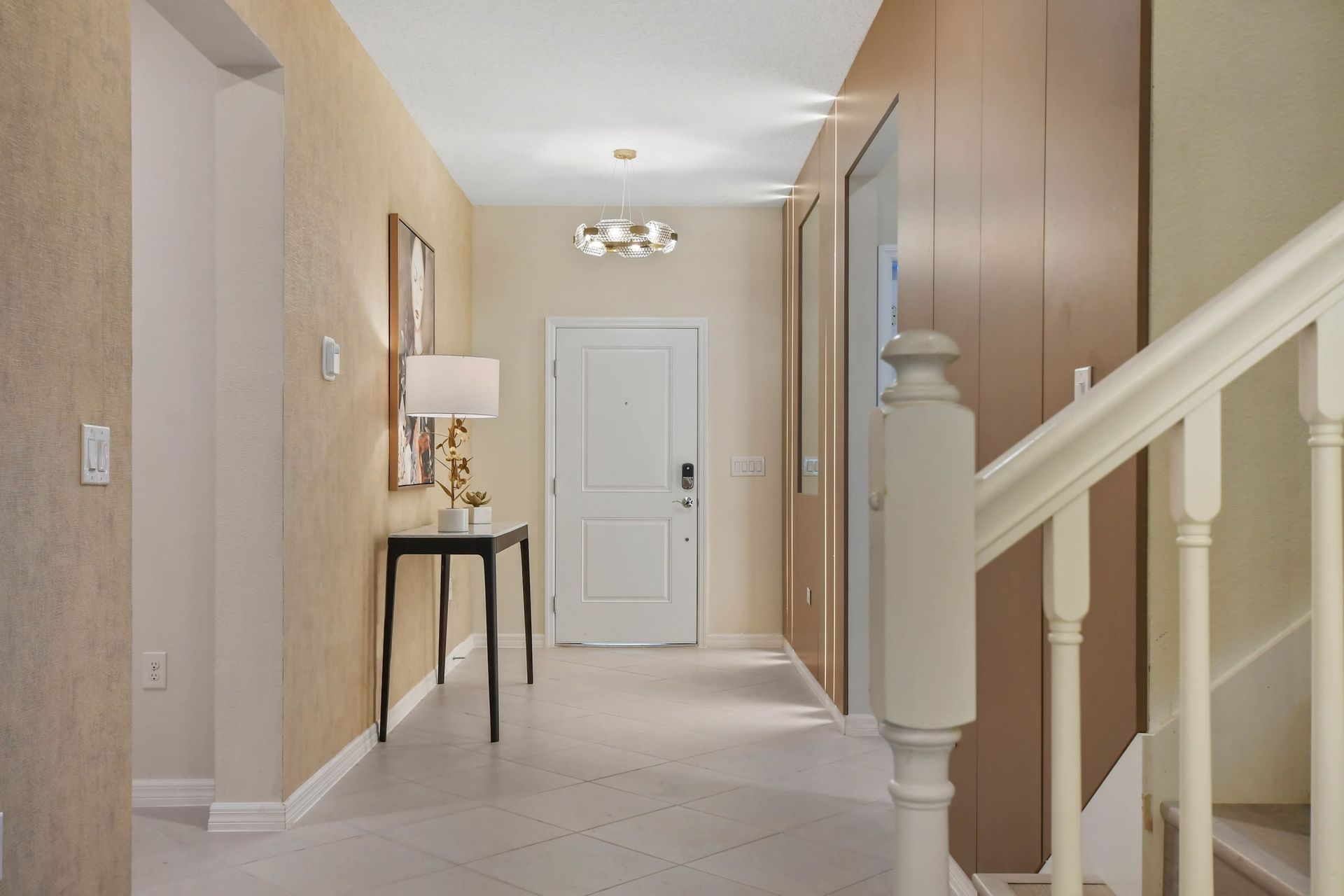 Bright entryway with modern decor and inviting ambiance.