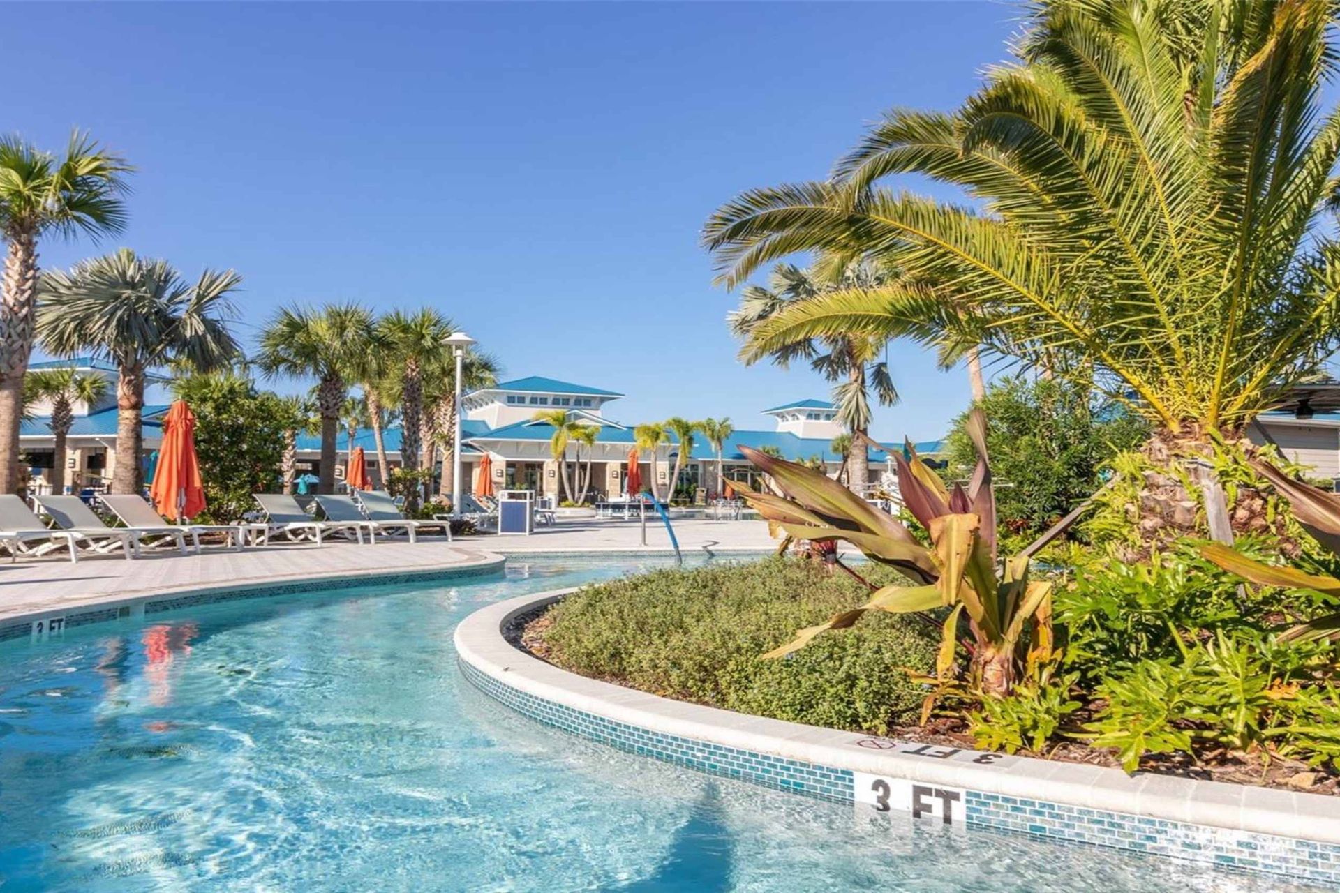 Float along the lazy river and soak up the tropical vibes!