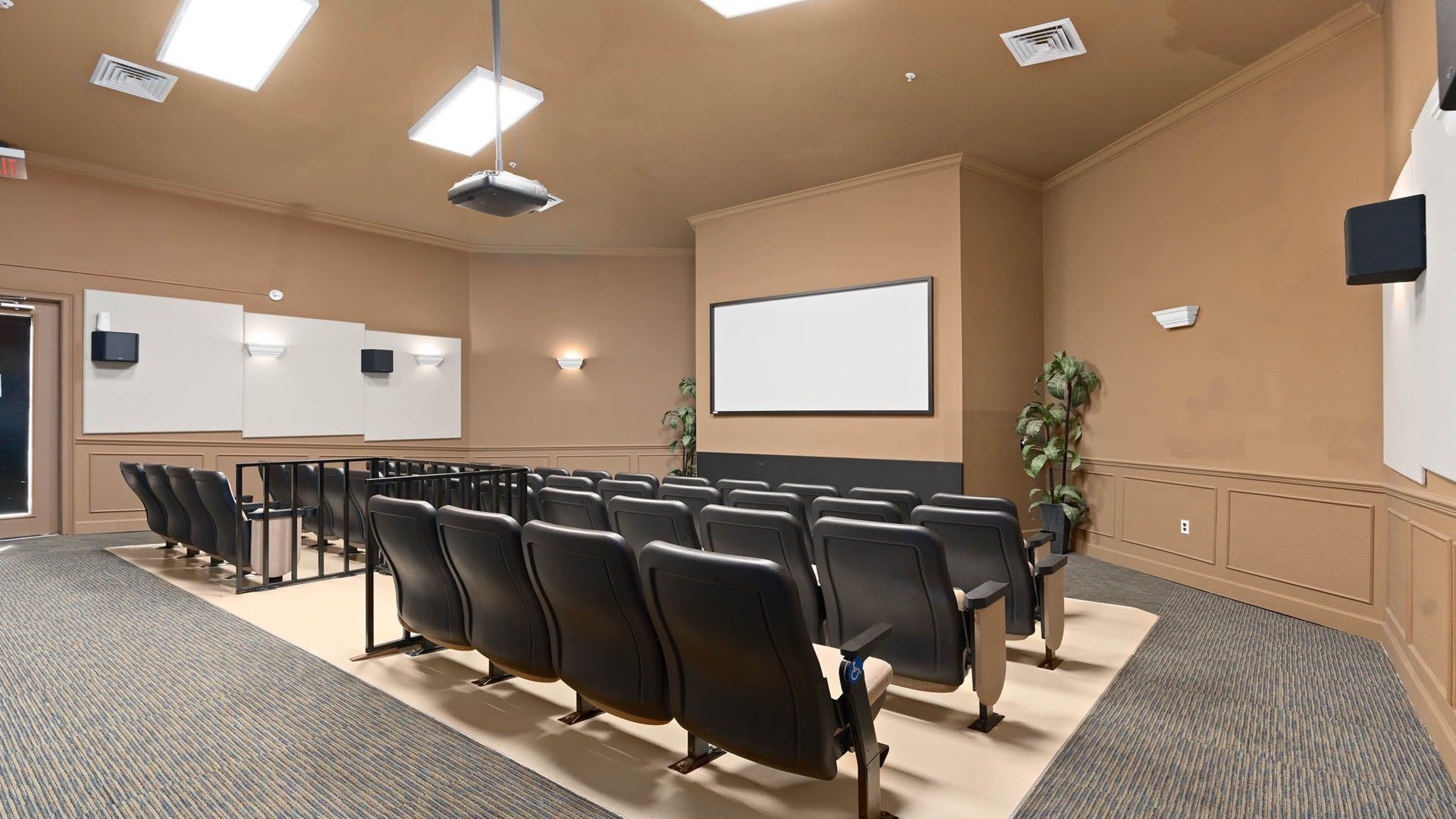 
Enjoy movie nights in a private resort theater with comfy seating!