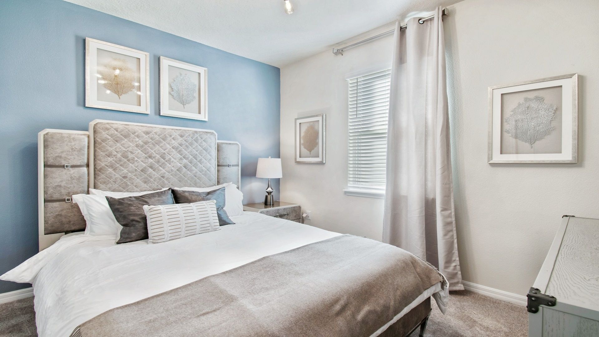 Luxurious touch in each bedroom, featuring soft, hotel-quality linen.