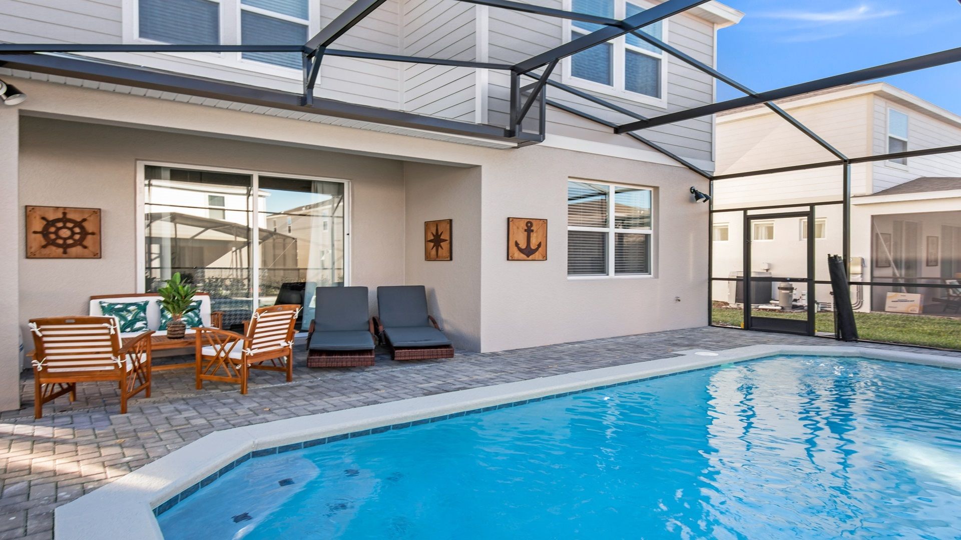 Home Pool: Enjoy a screened oasis.