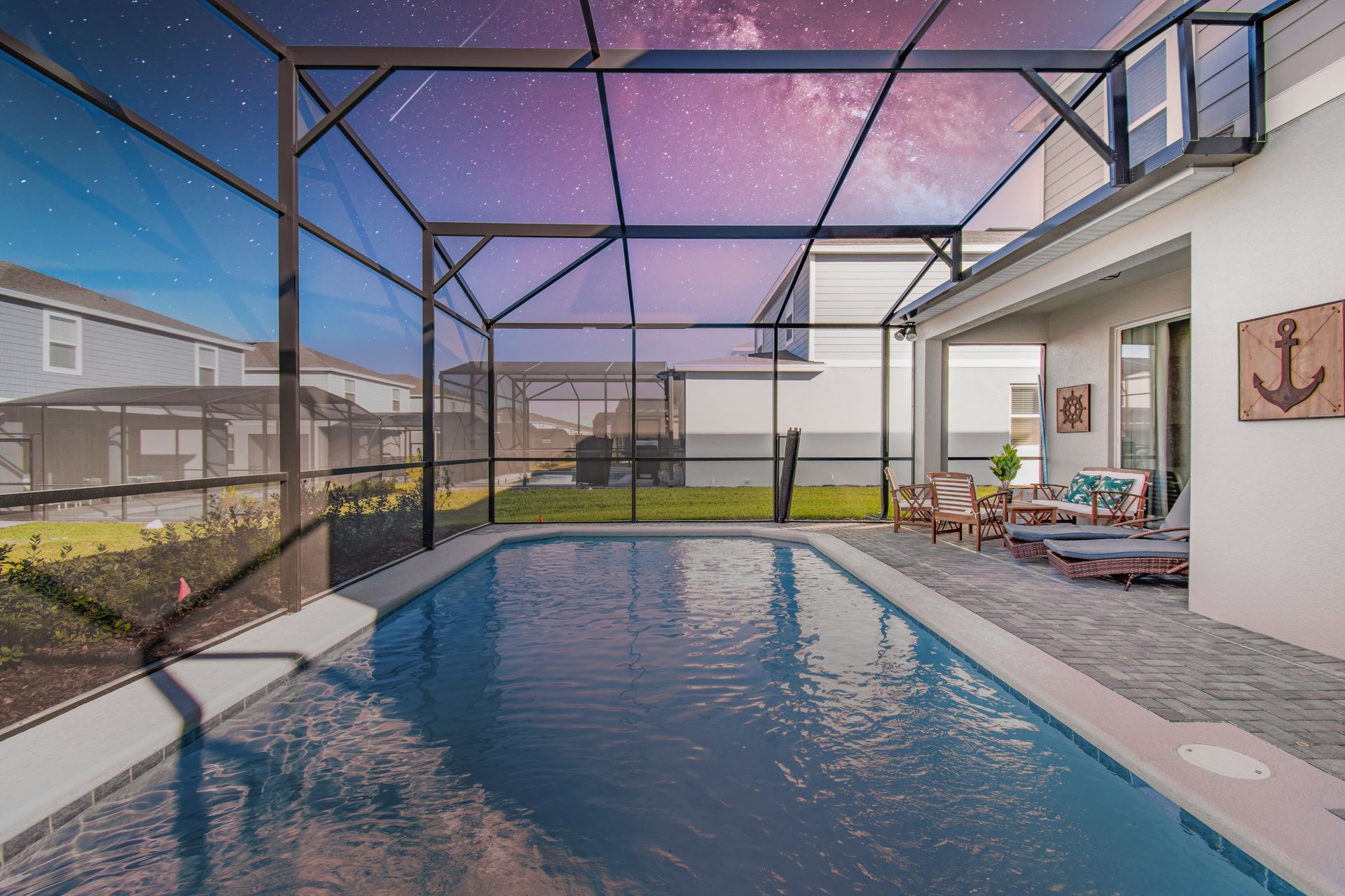 Home Pool: Enjoy a screened oasis.