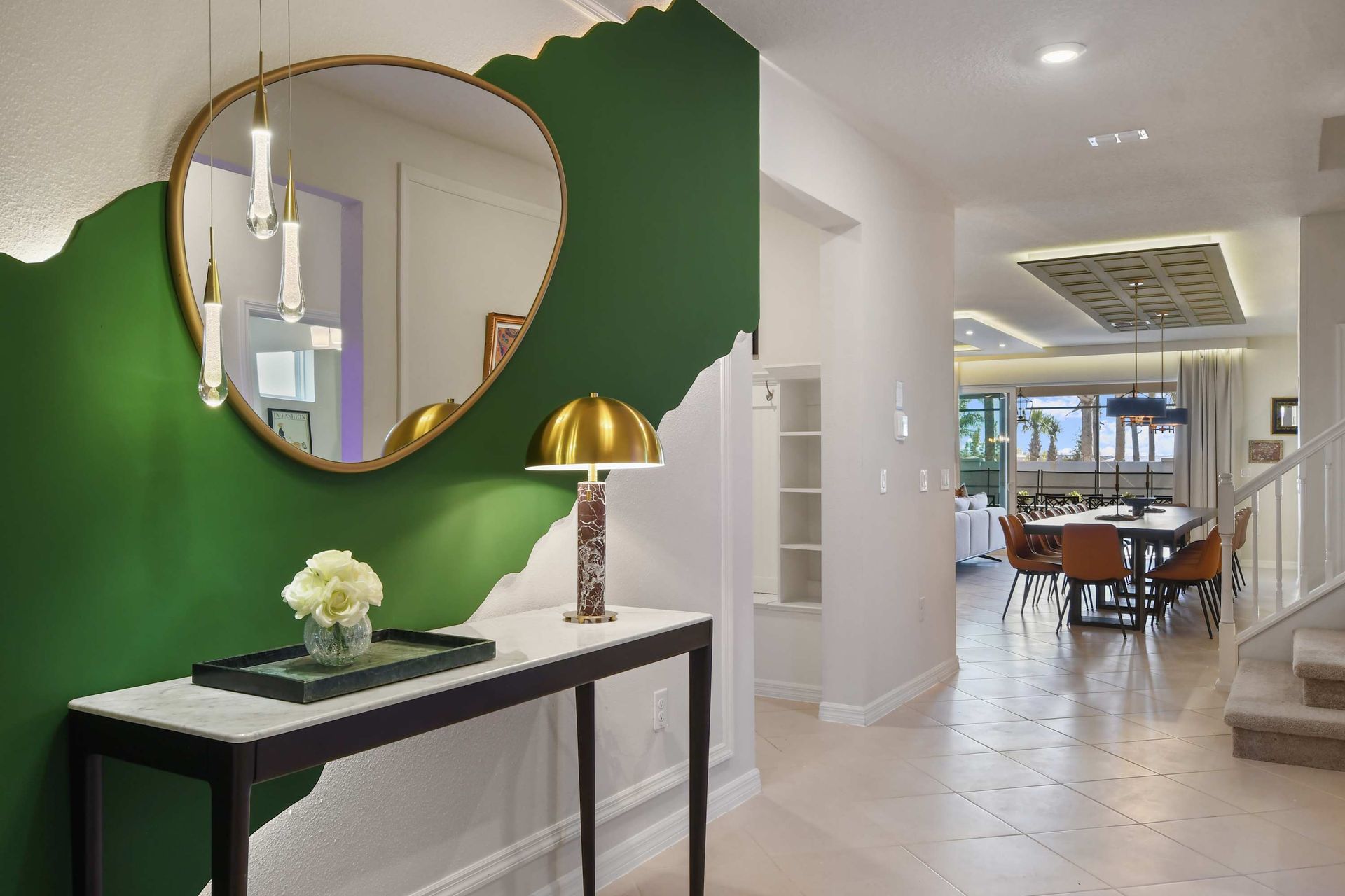 Stylish entryway with modern accents and an inviting ambiance!