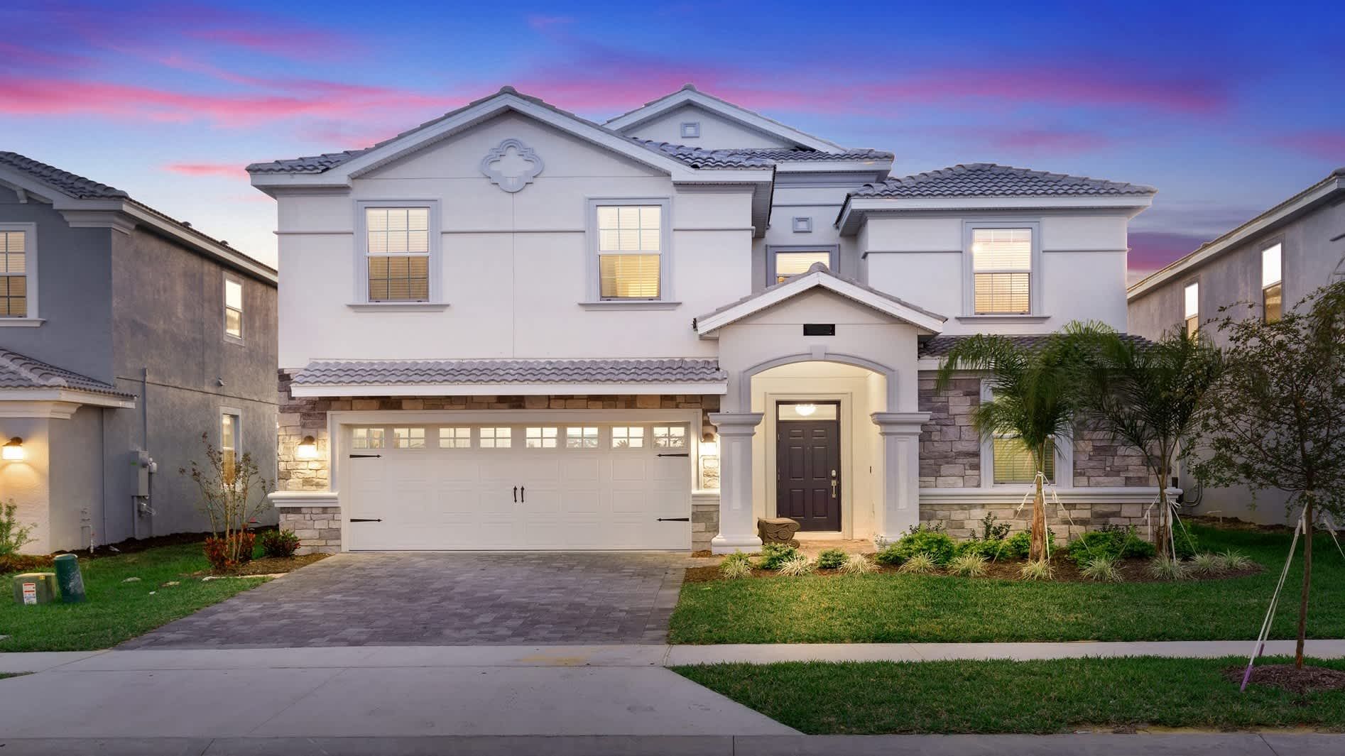 Elegant 2-story home with modern design, perfect for a relaxing family getaway.