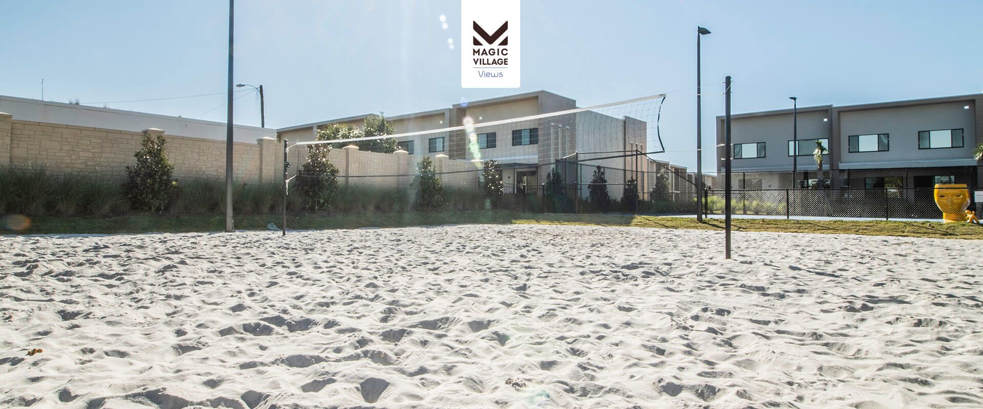 Sunny sand volleyball court perfect for outdoor games and fun with friends
