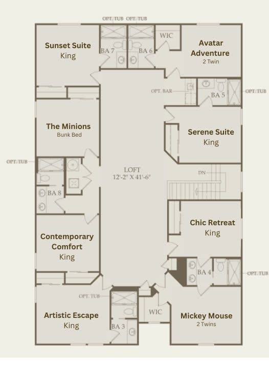Upstair's Floor Plan