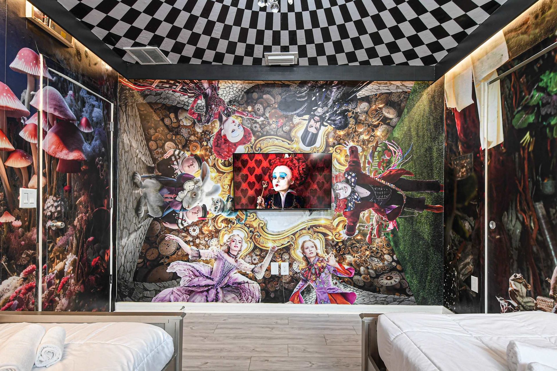 Step into Wonderland with this enchanting themed room!
