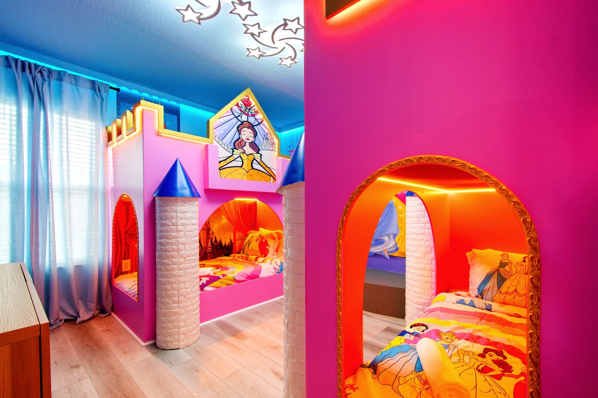 Sparkling touches and magical style throughout