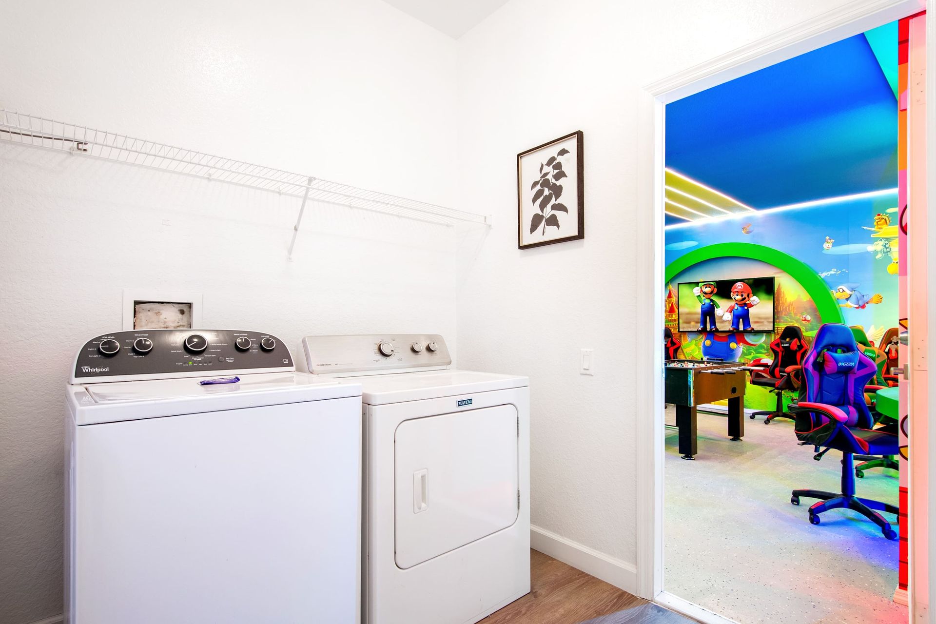 Full-size washer and dryer for all your needs. 