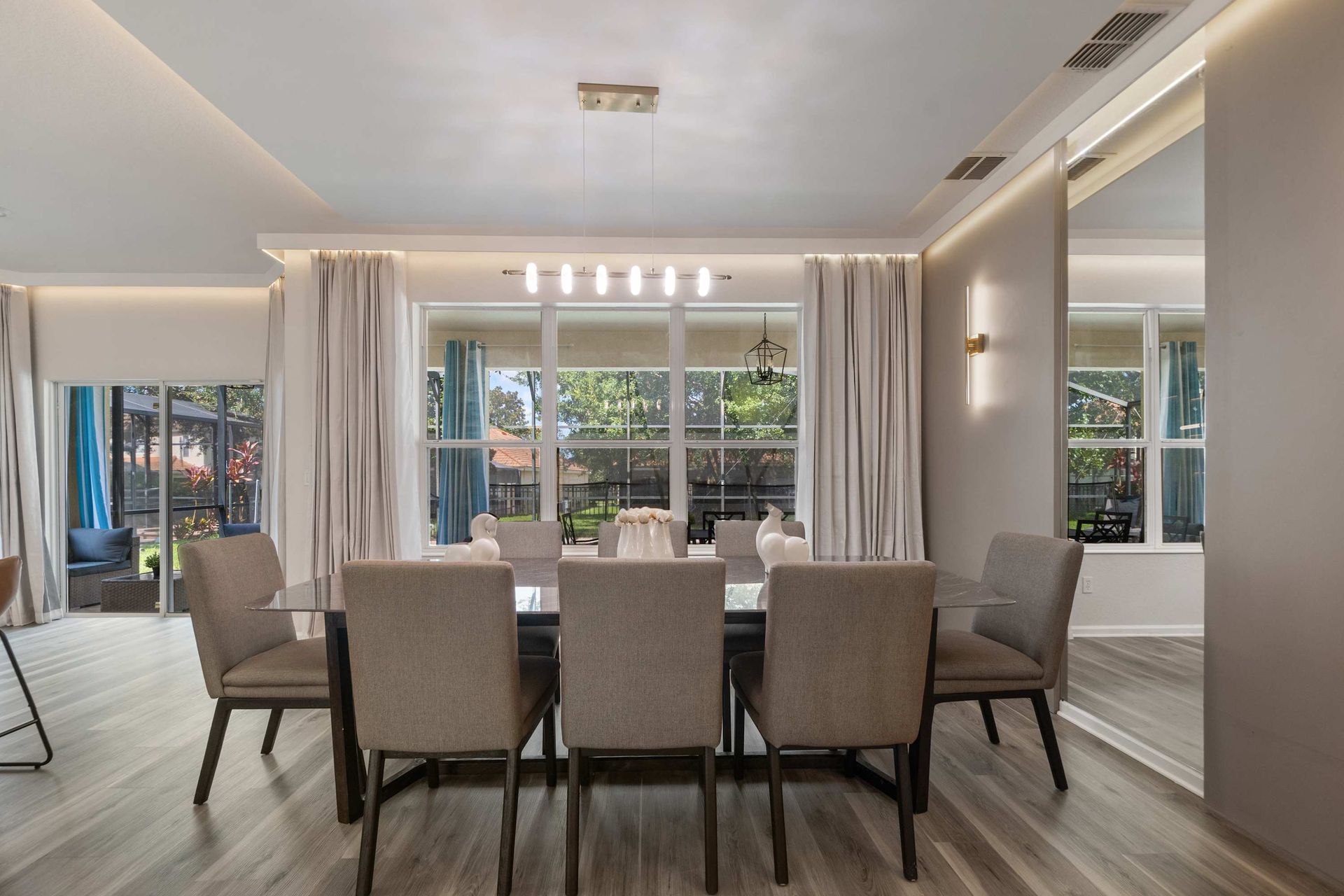 Formal dining space perfect for a large gathering.