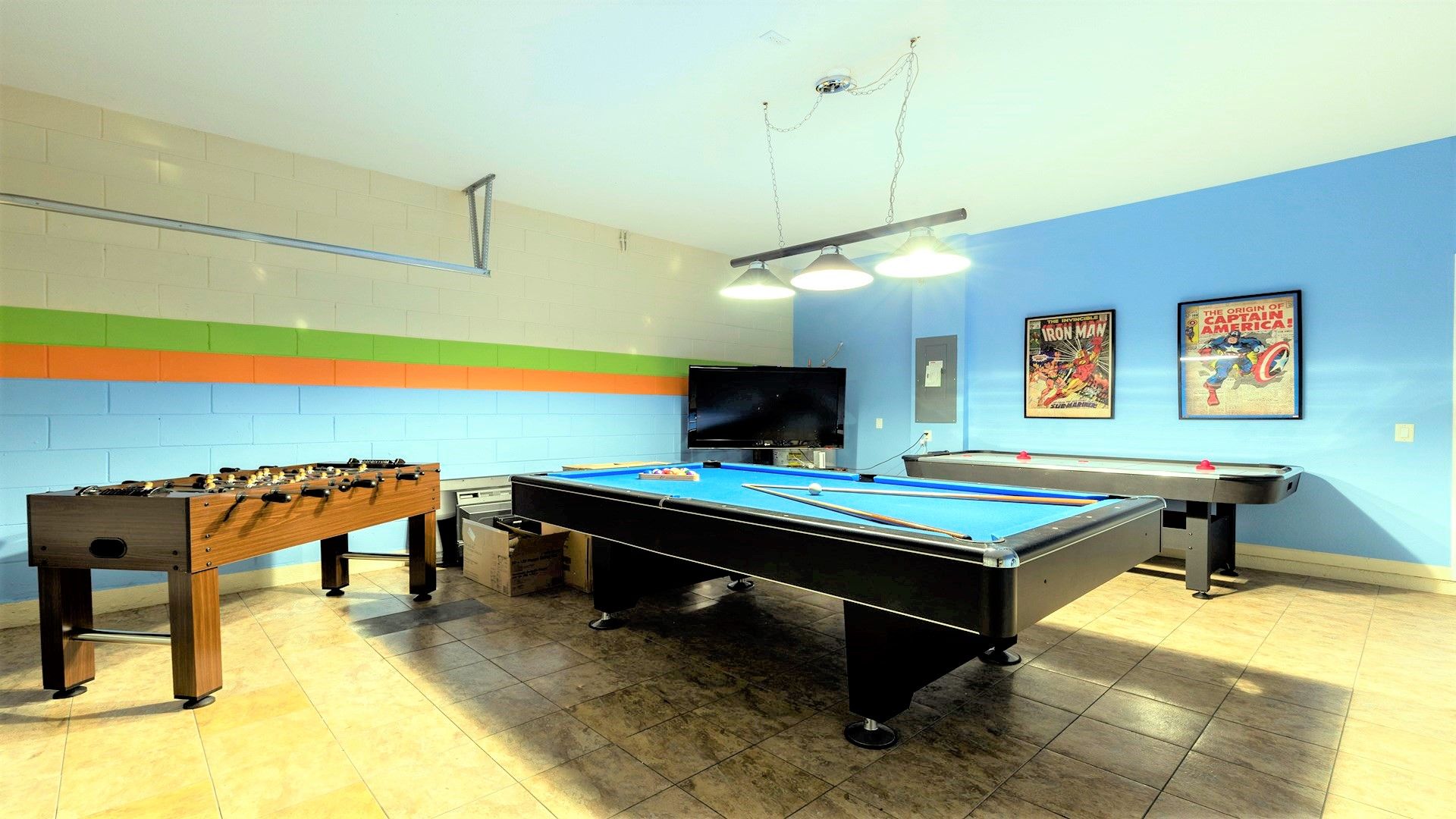 Have fun with your family and friends in the game room