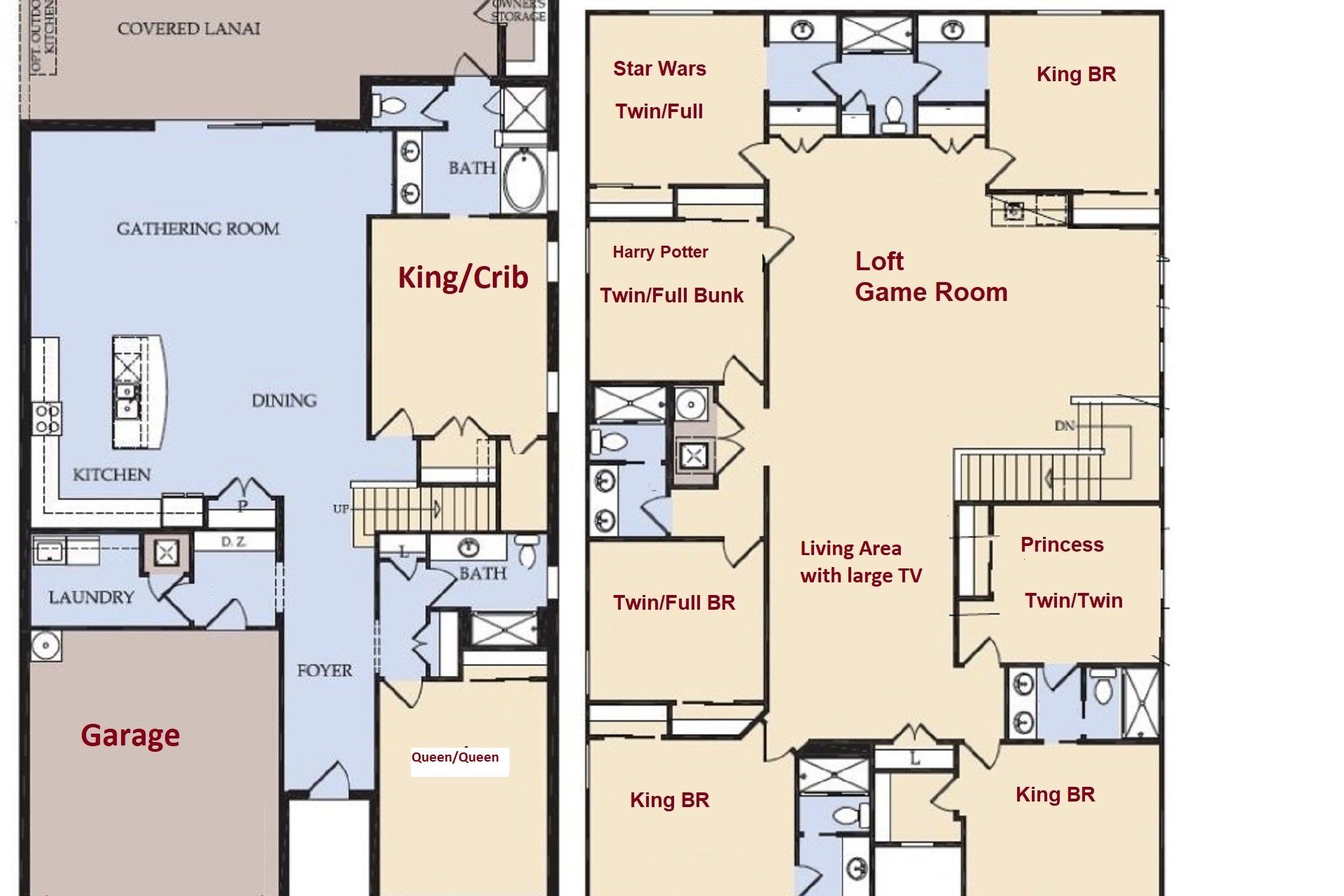 Discover the home's layout through a detailed 2D floor plan.