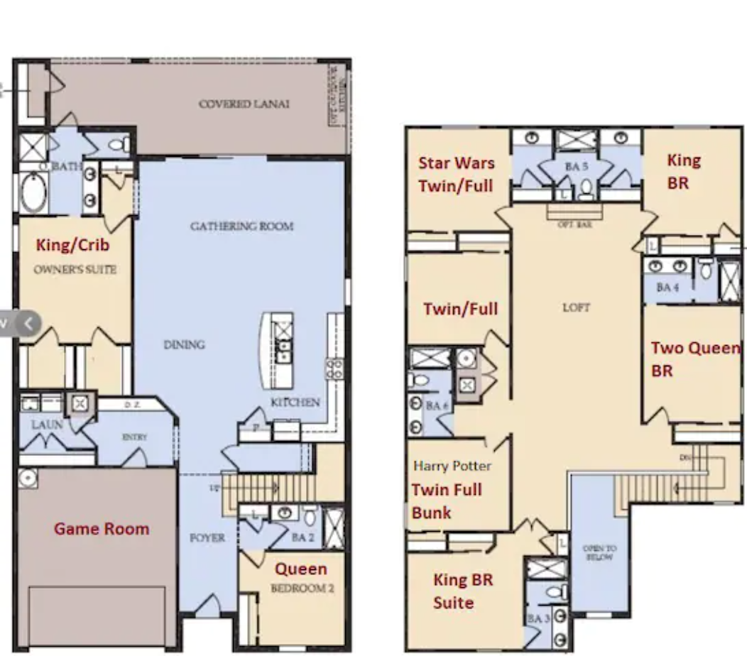 2D Floor Plan for your guide.